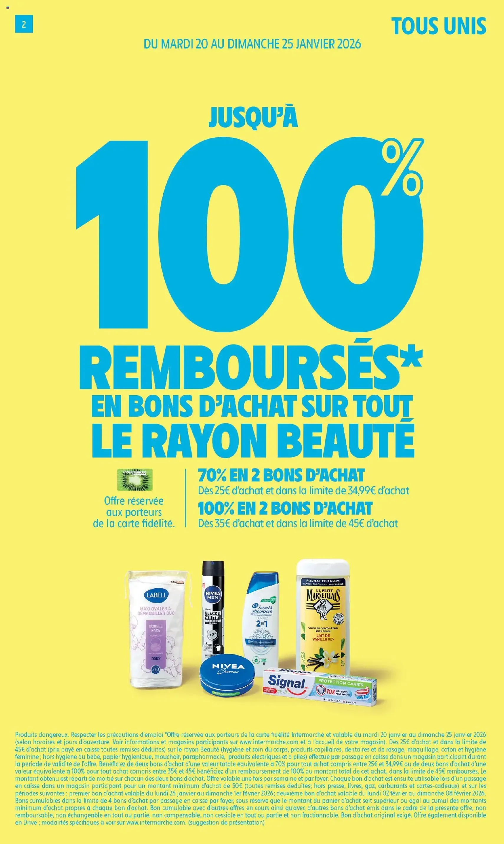 Intermarché catalogue semaine 4 - brochure valable à partir du 20/01/2026, page 2 sur 52