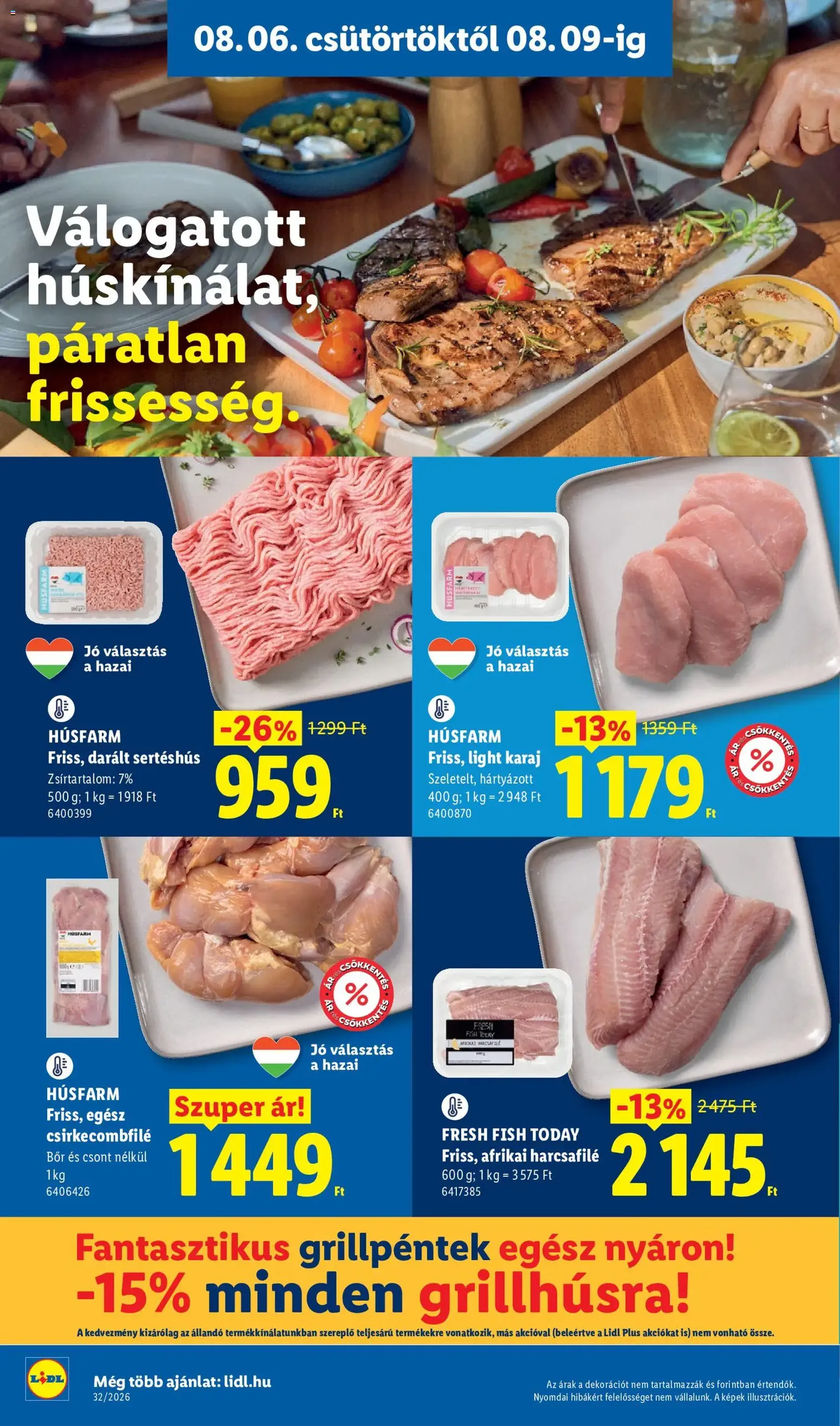 Lidl akciós újság - 2026.08.06. érvényes szórólap 8 oldal 80 oldalból