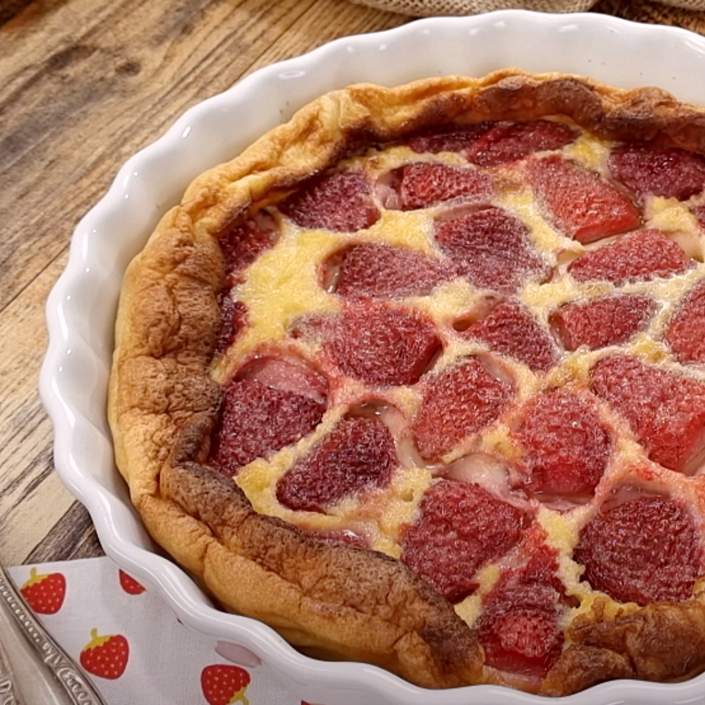 Clafoutis de fresas