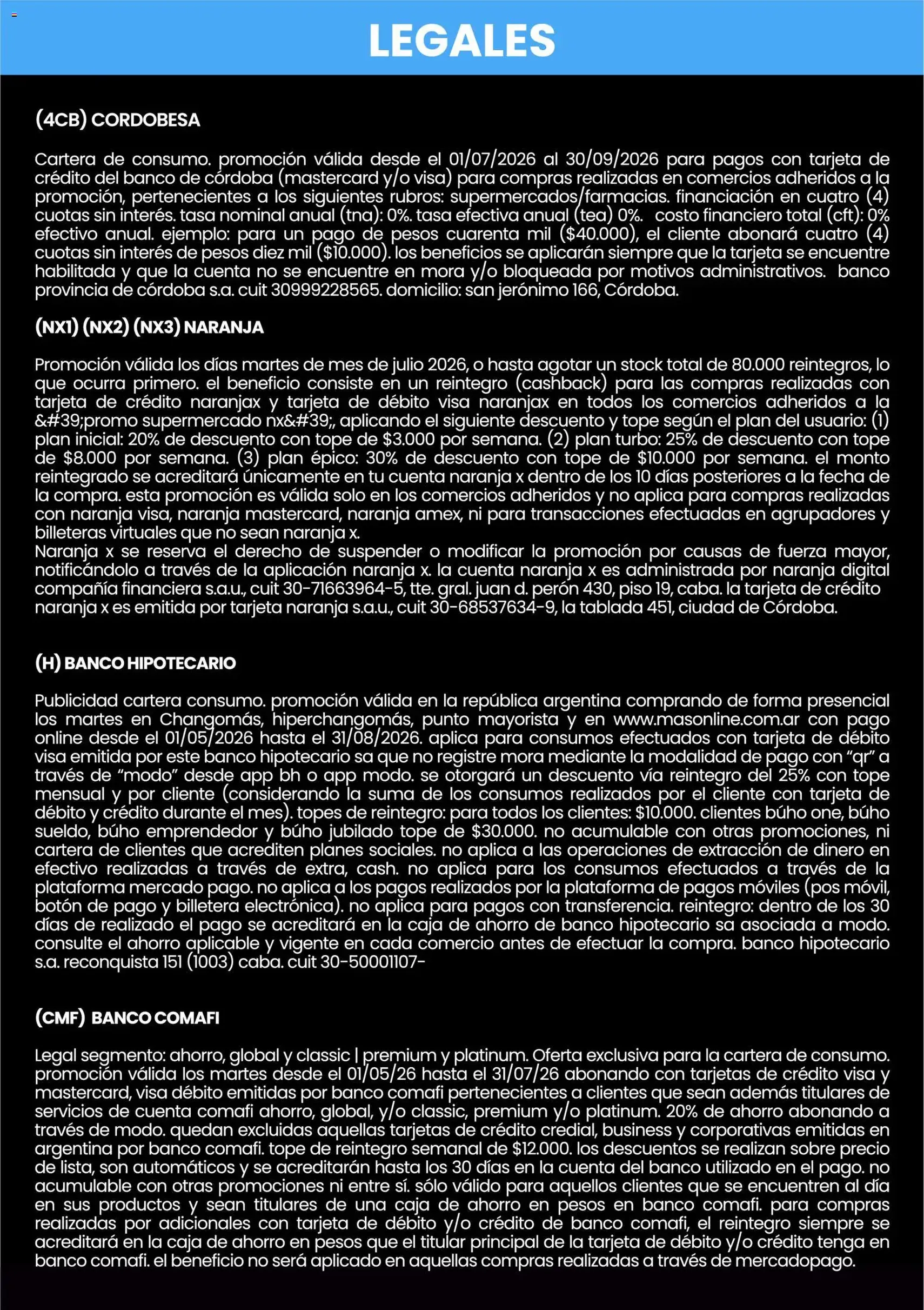 Changomas ofertas - folleto válido desde 01/07/2026 página 6 de 9