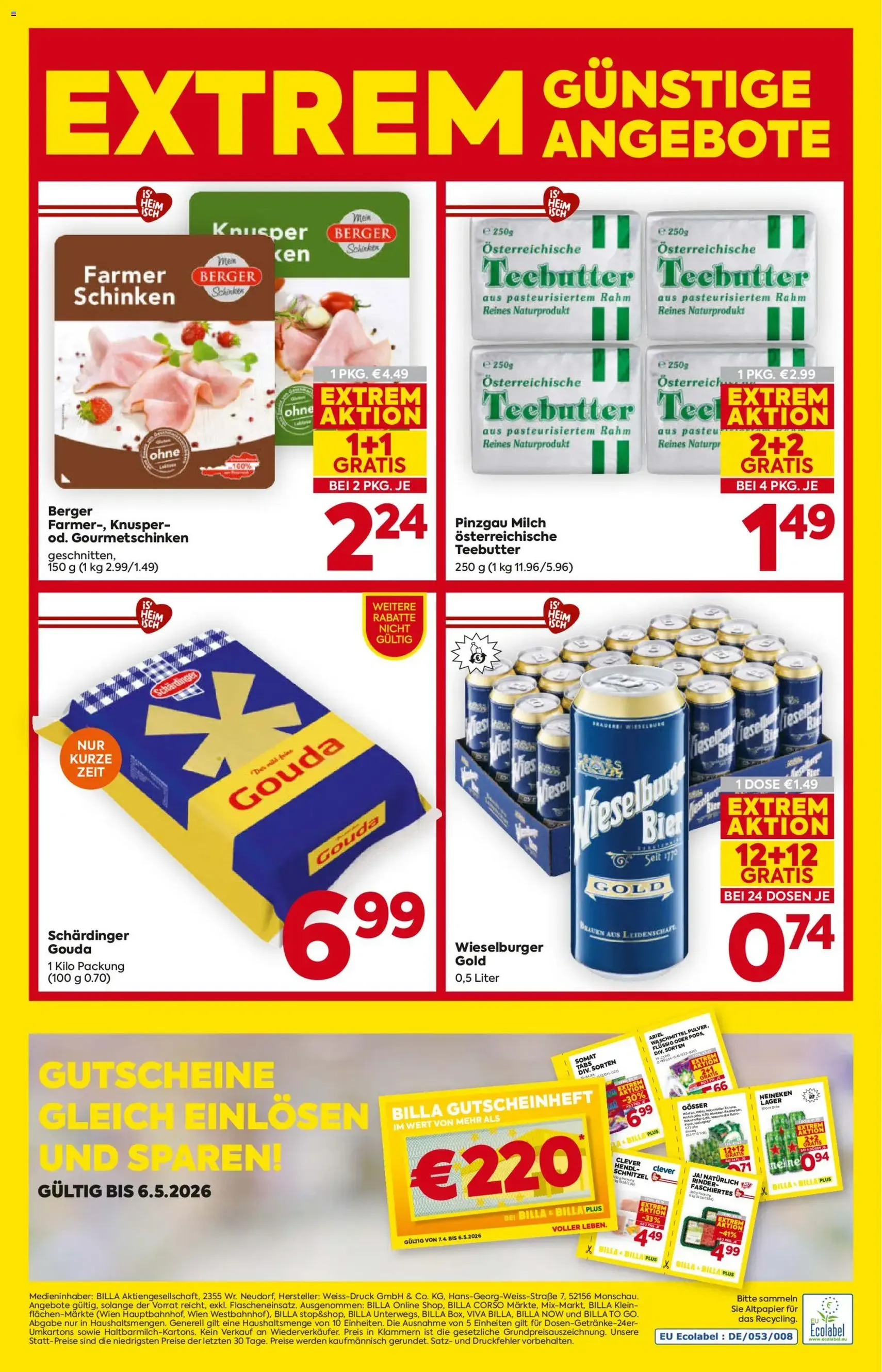 Billa - Flugblatt - Gültiger Prospekt ab 16.04.2026, Seite 16 von insgesamt 16