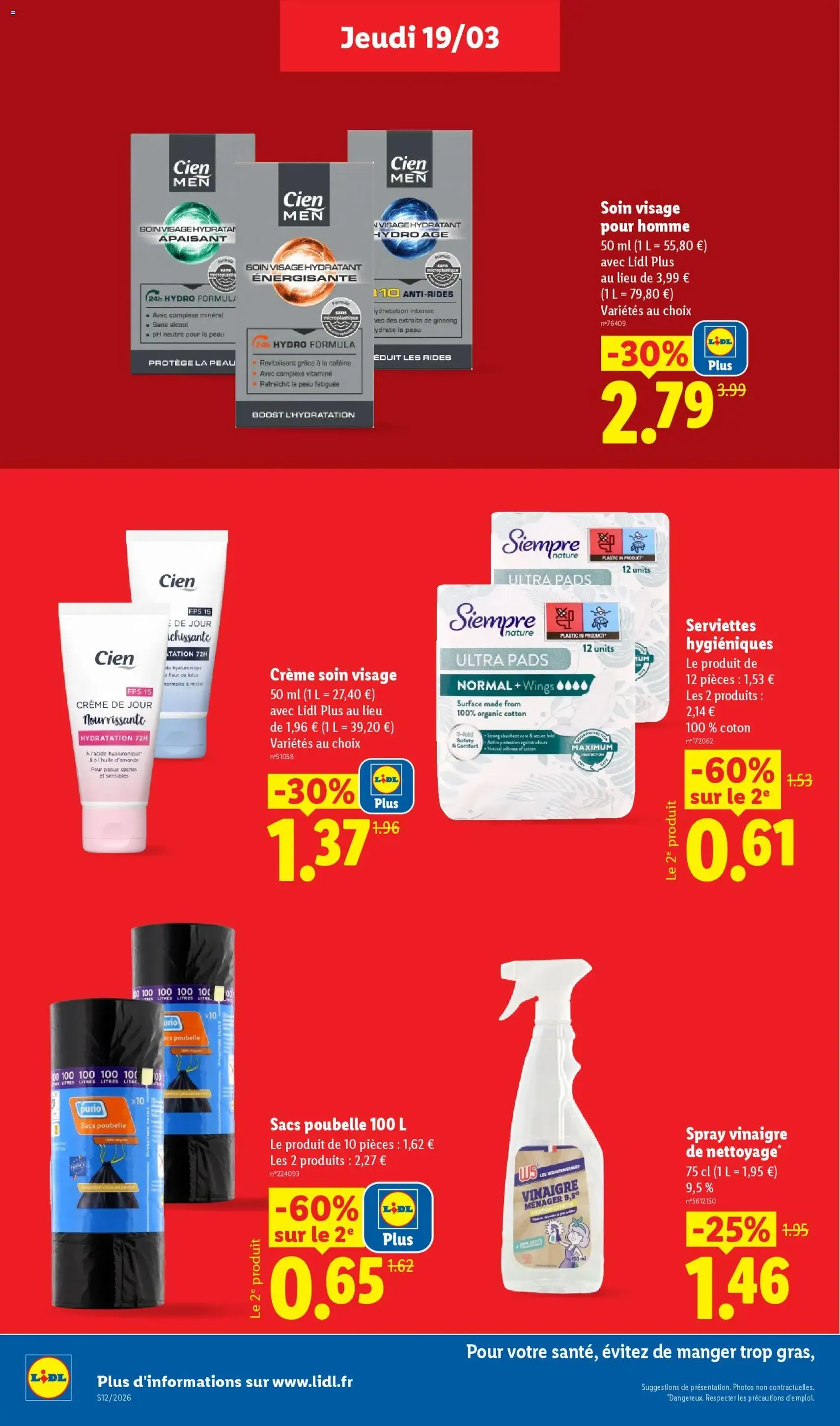 LIDL catalogue semaine 12 - brochure valable à partir du 19/03/2026, page 12 sur 59