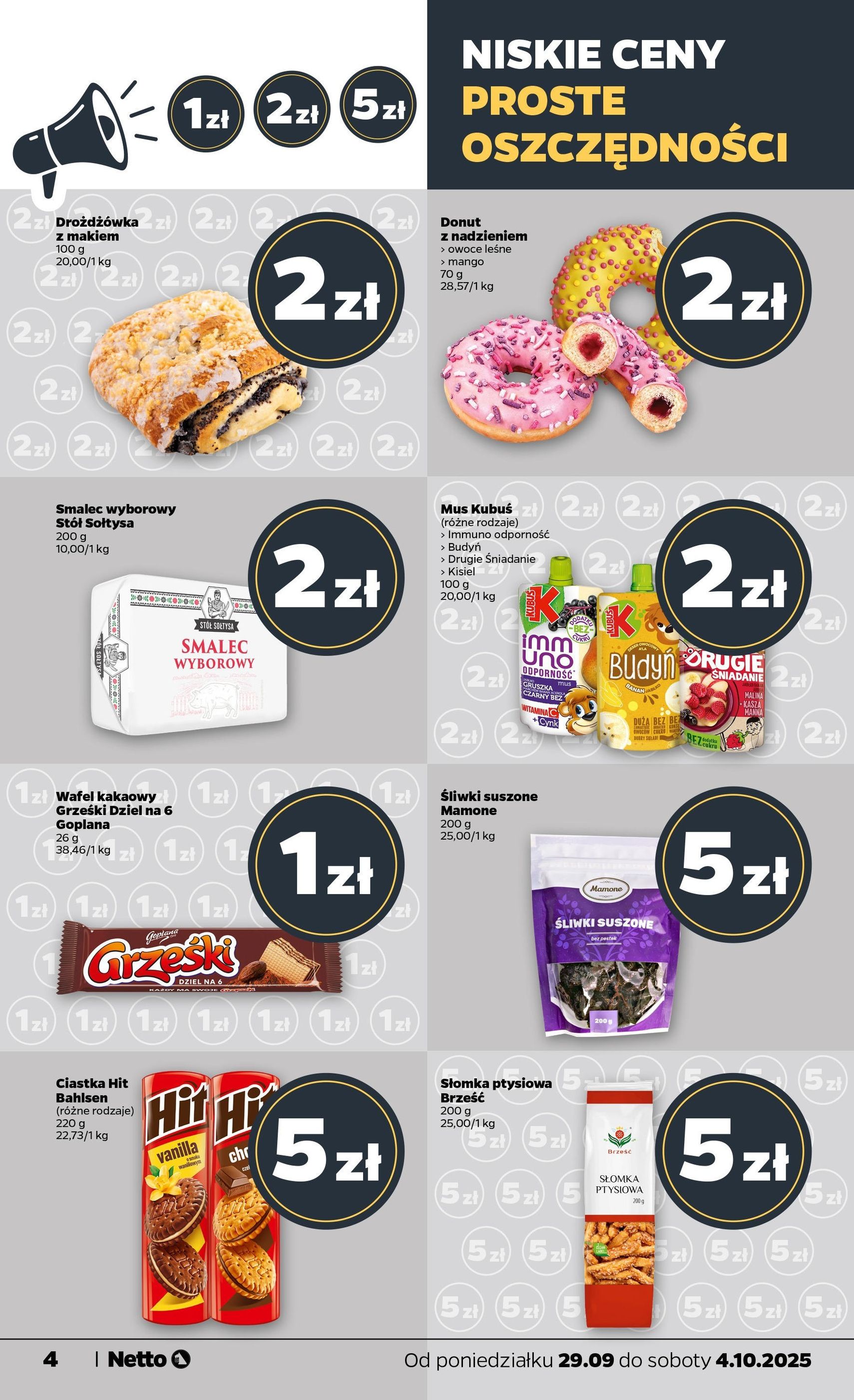 Netto gazetka - Spożywcza - ważny gazetka od 29.09.2025 strona 4 z 31 Netto gazetka - Spożywcza - ważny gazetka od 29.09.2025 strona 4 z 31