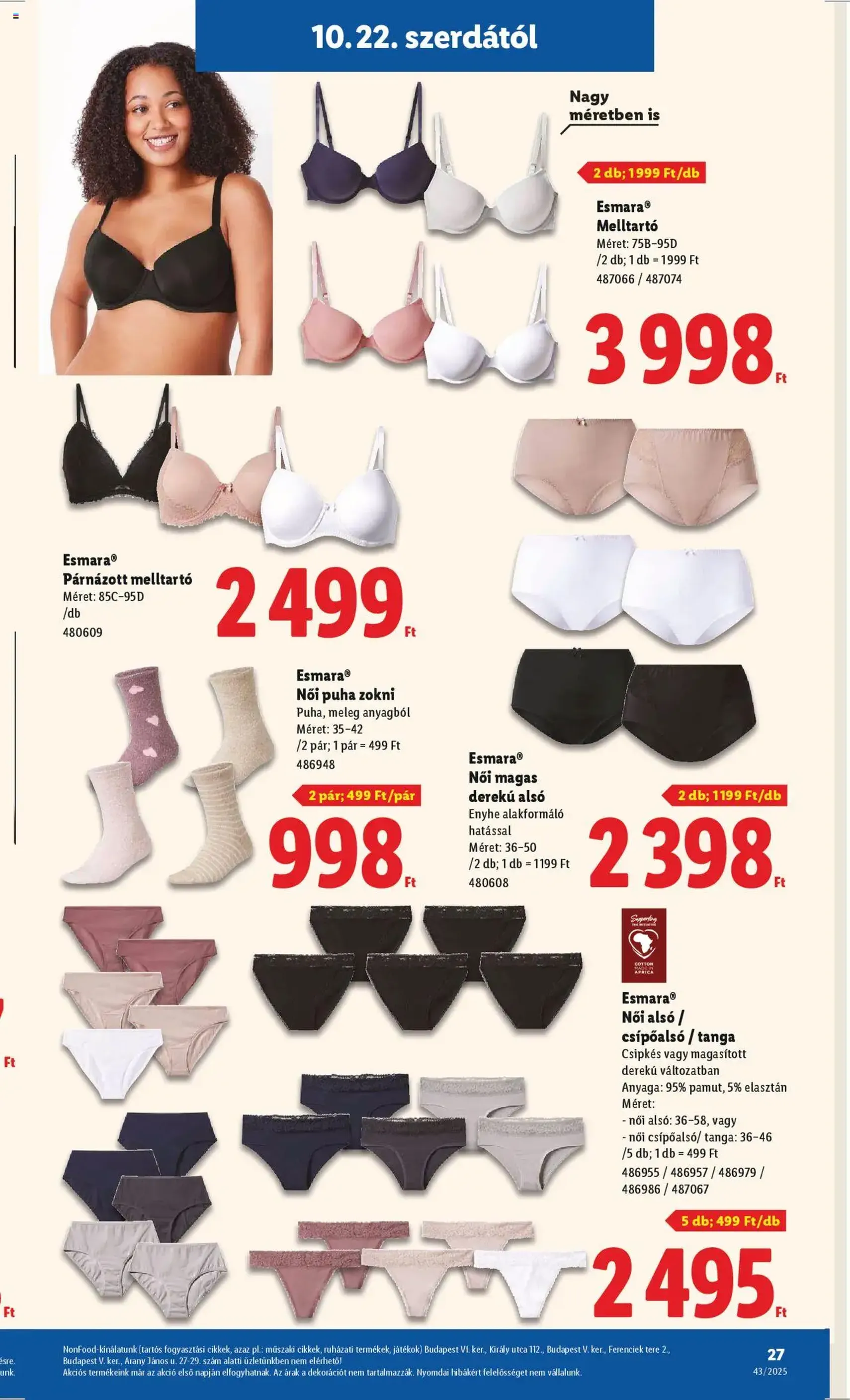 Lidl Akciós újság - 2025.10.22. érvényes szórólap 27 oldal 64 oldalból Lidl Akciós újság - 2025.10.22. érvényes szórólap 27 oldal 64 oldalból