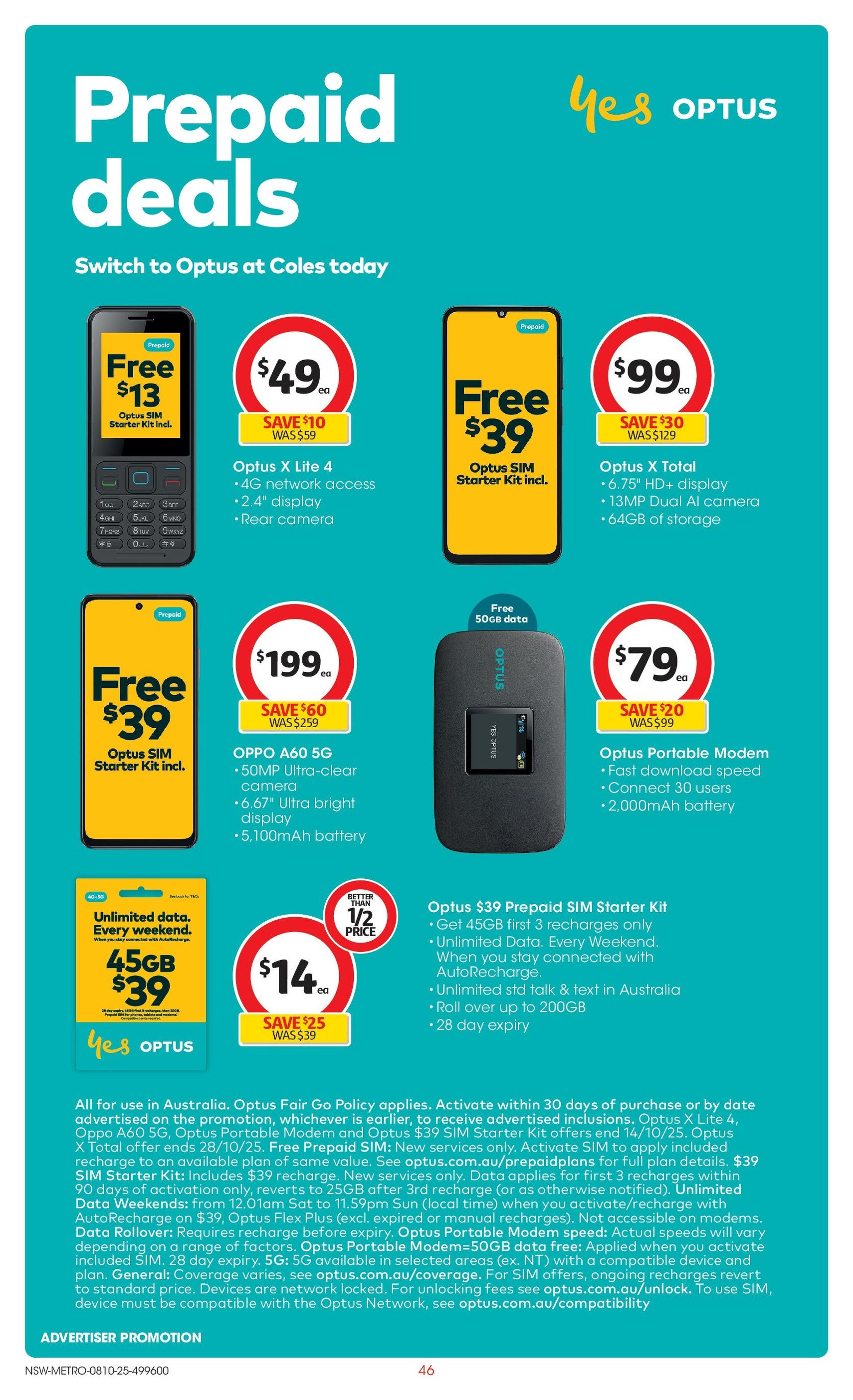 Coles Catalogue NSW - valid flyer from 08/10/2025, page 46 of 49