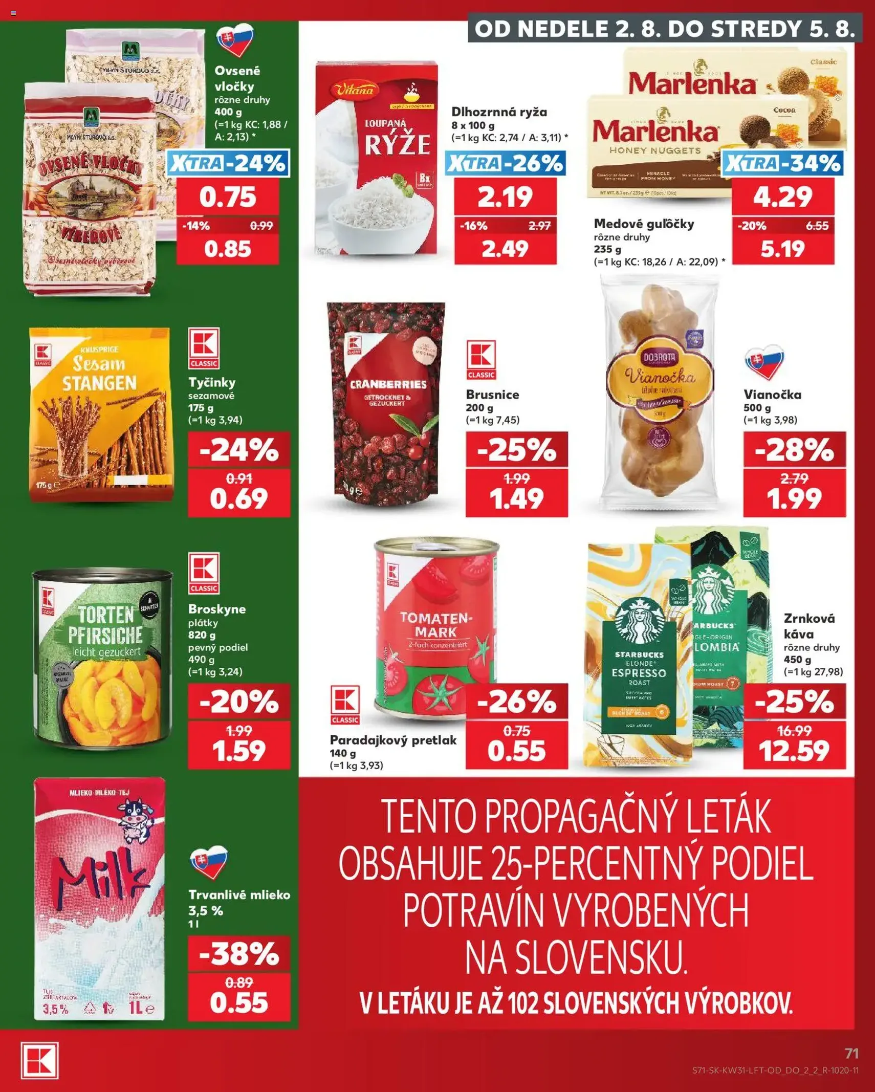 Kaufland leták - platný leták od 30.07.2026 strana 71 z 74