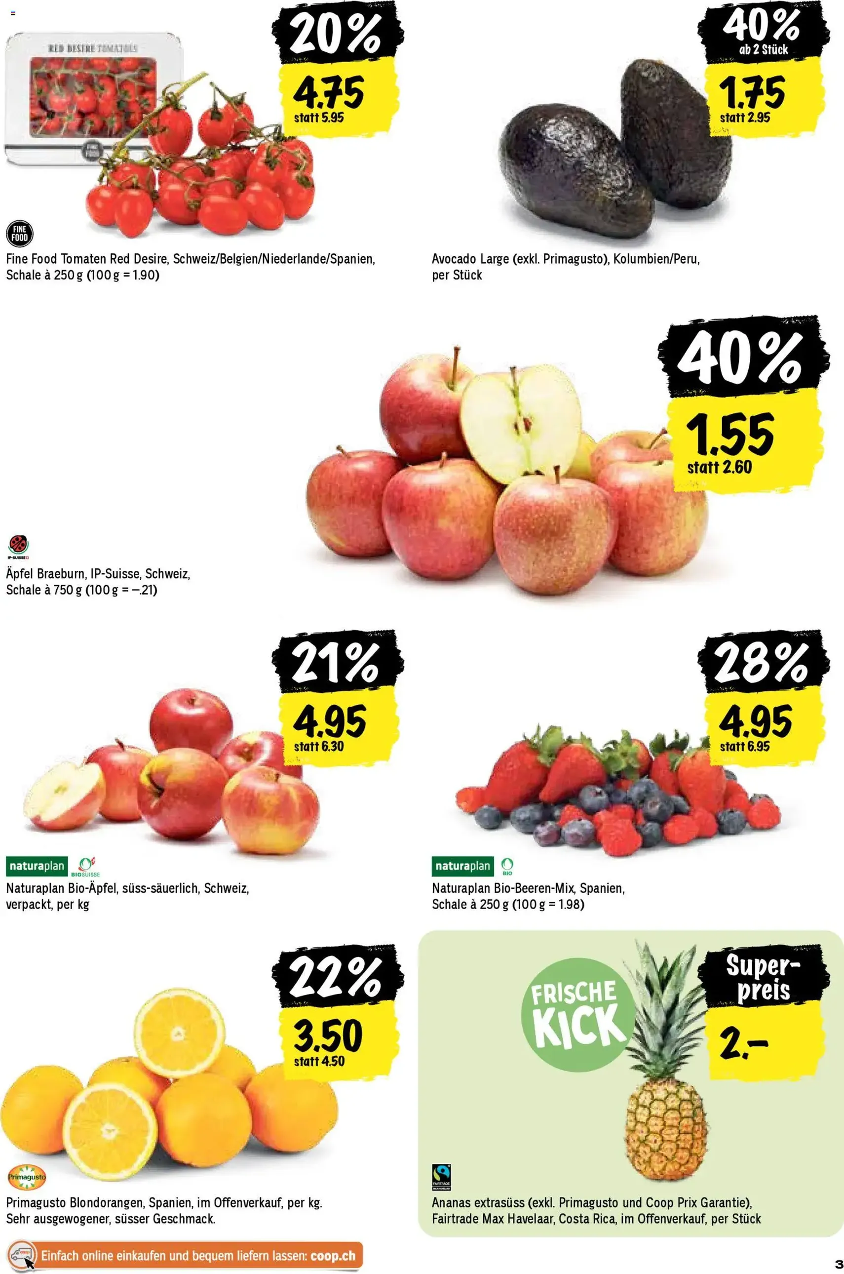 Coop aktionen - Gültiger Prospekt ab 16.04.2026, Seite 3 von insgesamt 24