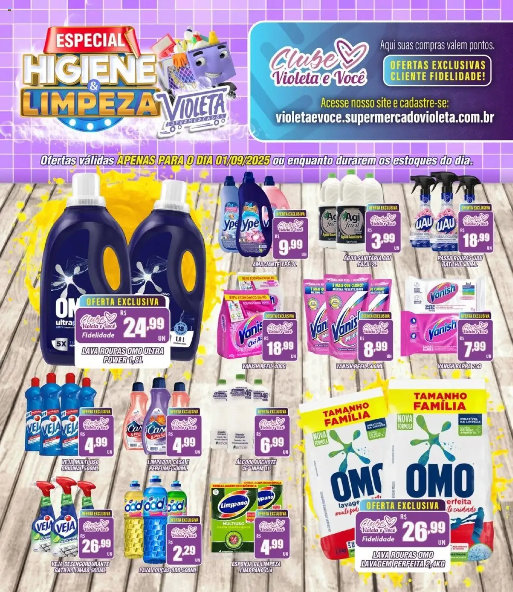 Violeta Supermercados - Ofertas da semana - folheto válido a partir de 01/09/2025 página 1 de 2