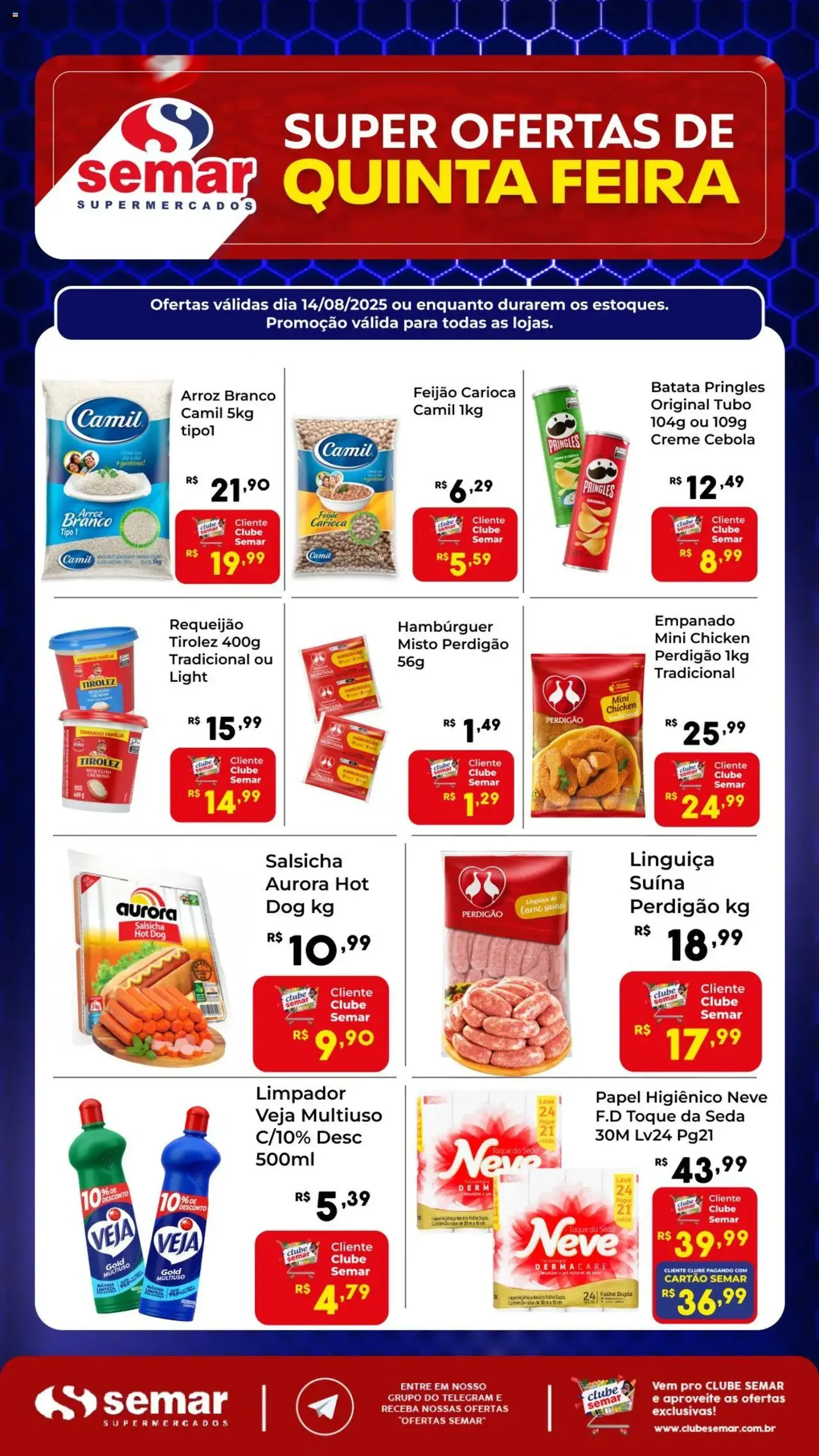 Semar Supermercado - Ofertas Super Quinta - folheto válido a partir de 14/08/2025 página 1 de 1