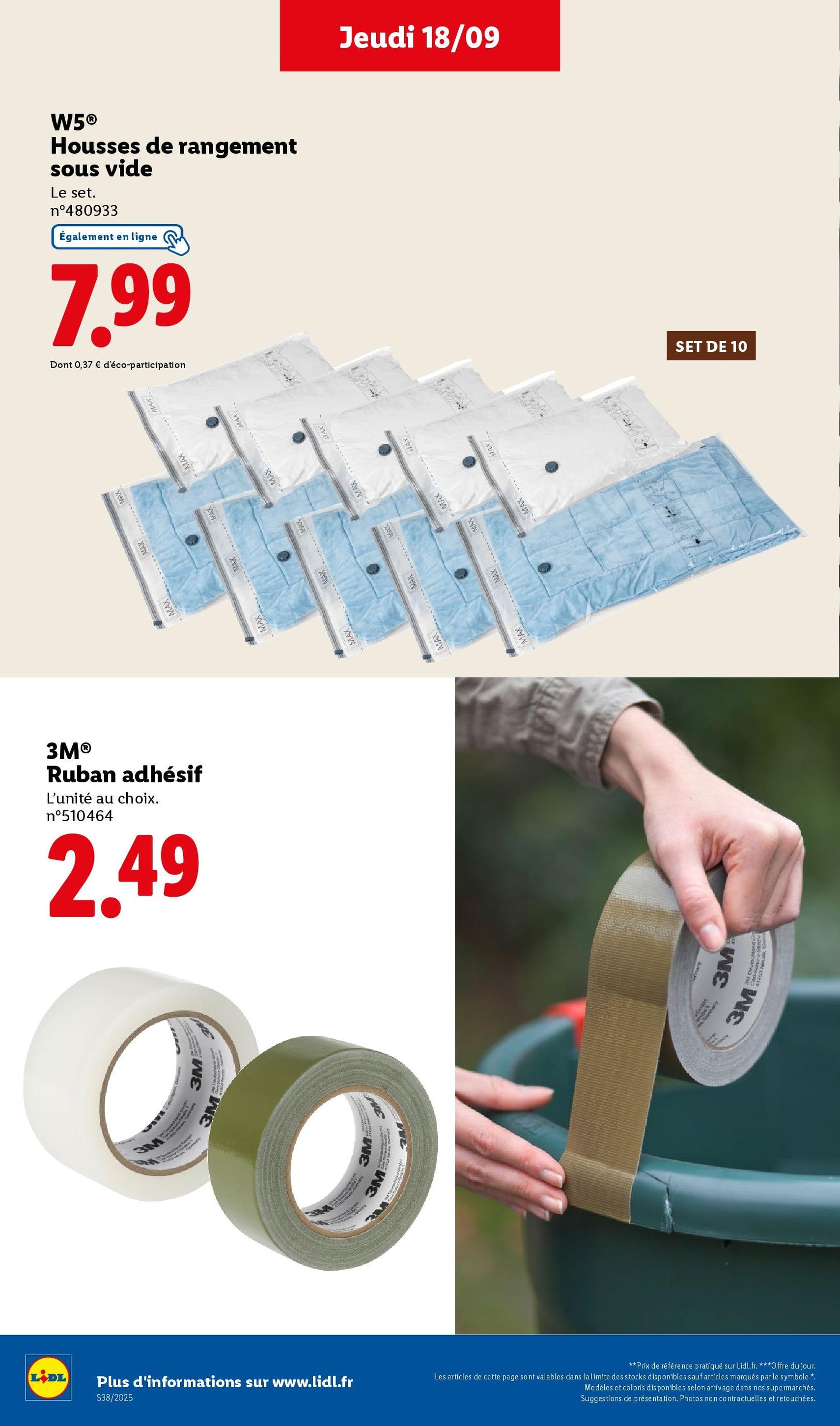 LIDL catalogue semaine 38 - brochure valable à partir du 18/09/2025, page 50 sur 75