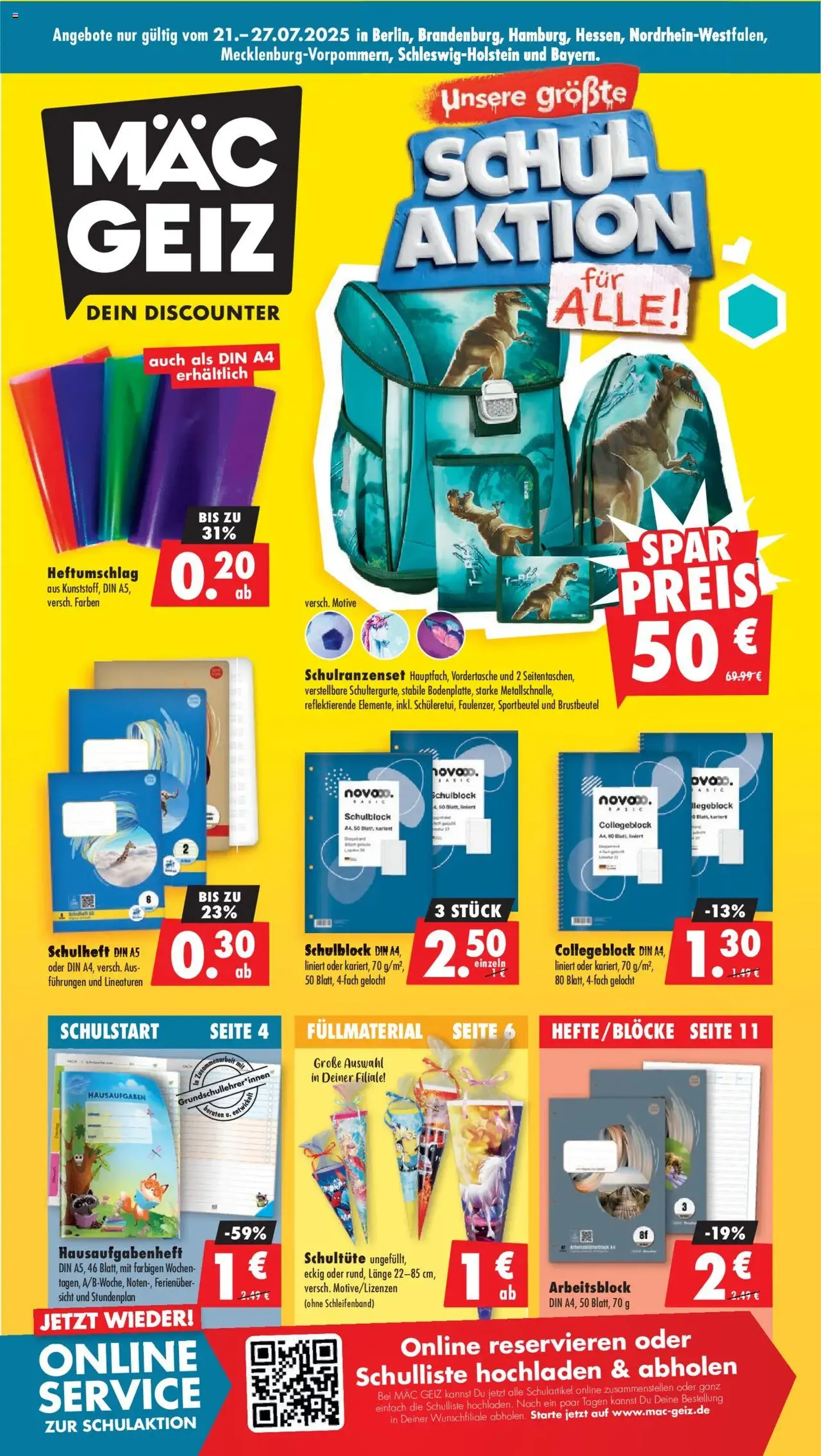 Mäc Geiz Prospekt - Gültiger Prospekt ab 21.07.2025, Seite 1 von insgesamt 12
