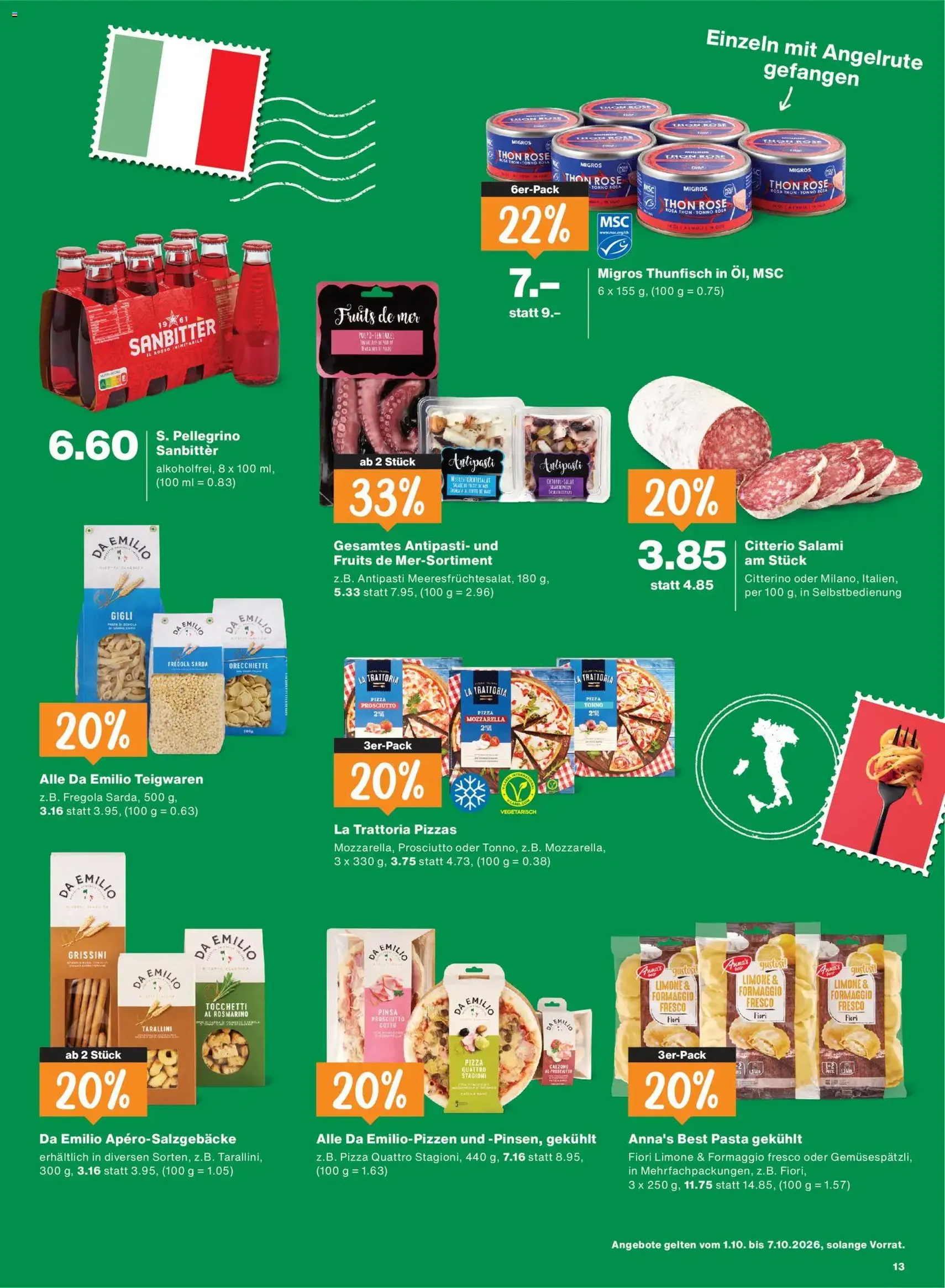 Migros aktionen - Gültiger Prospekt ab 01.10.2026, Seite 13 von insgesamt 24