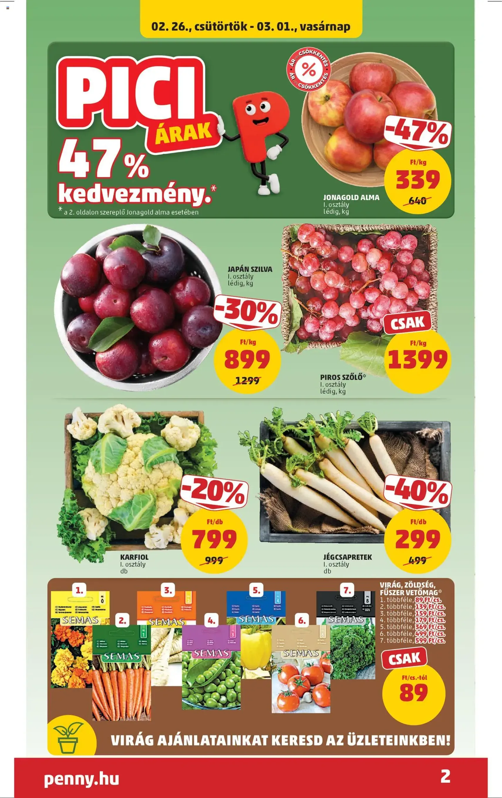 PENNY Akciós újság - 2026.02.26. érvényes szórólap 2 oldal 39 oldalból