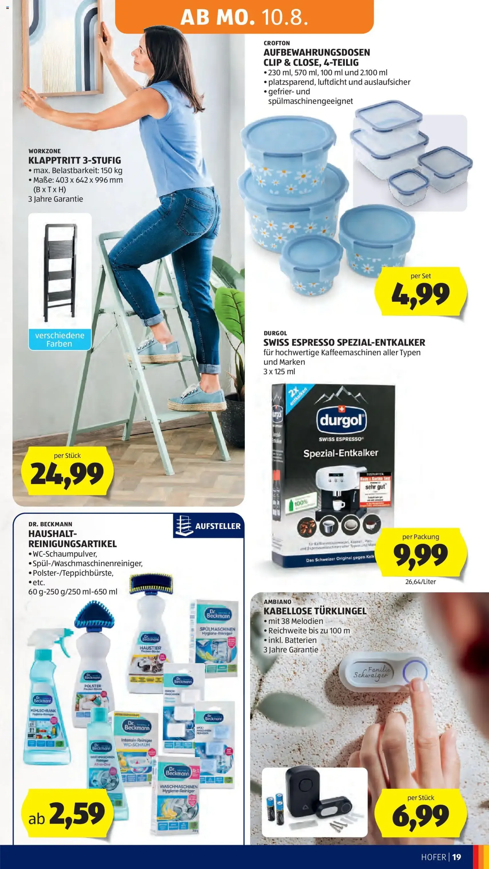 Hofer Flugblatt - Gültiger Prospekt ab 07.08.2026, Seite 33 von insgesamt 47