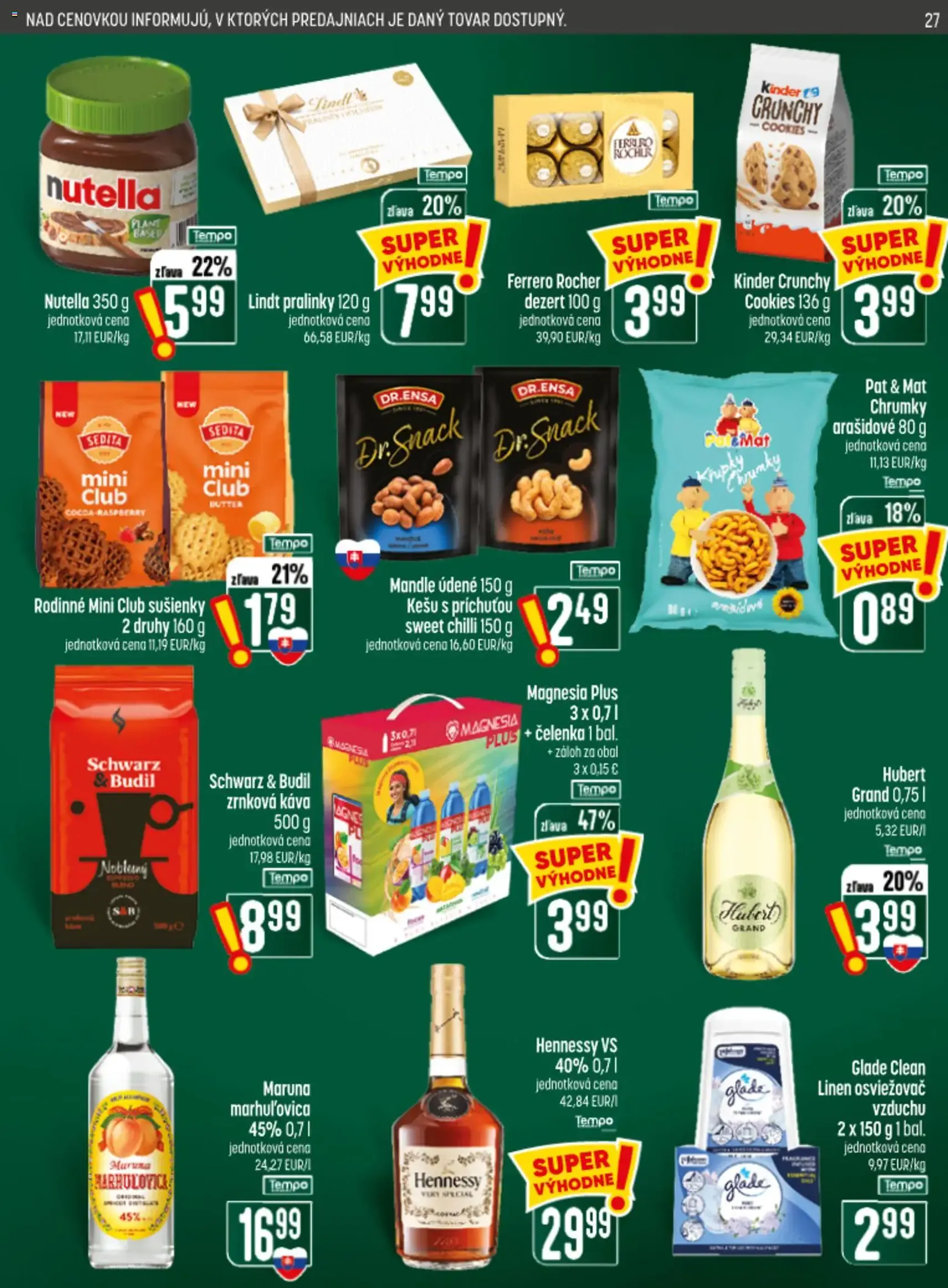 COOP Jednota leták - platný leták od 24.09.2026 strana 27 z 28