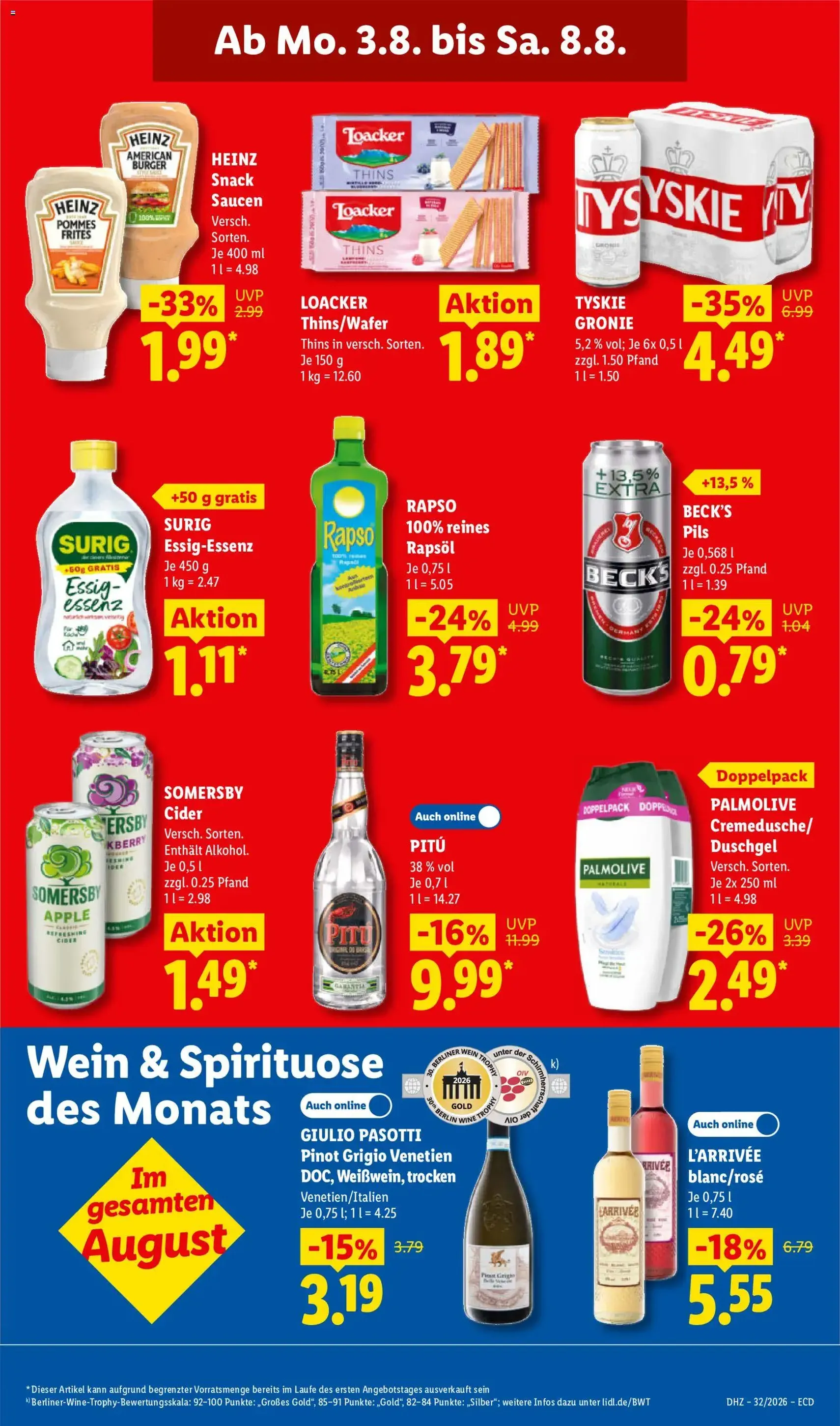 Lidl Prospekt - Gültiger Prospekt ab 03.08.2026, Seite 19 von insgesamt 69