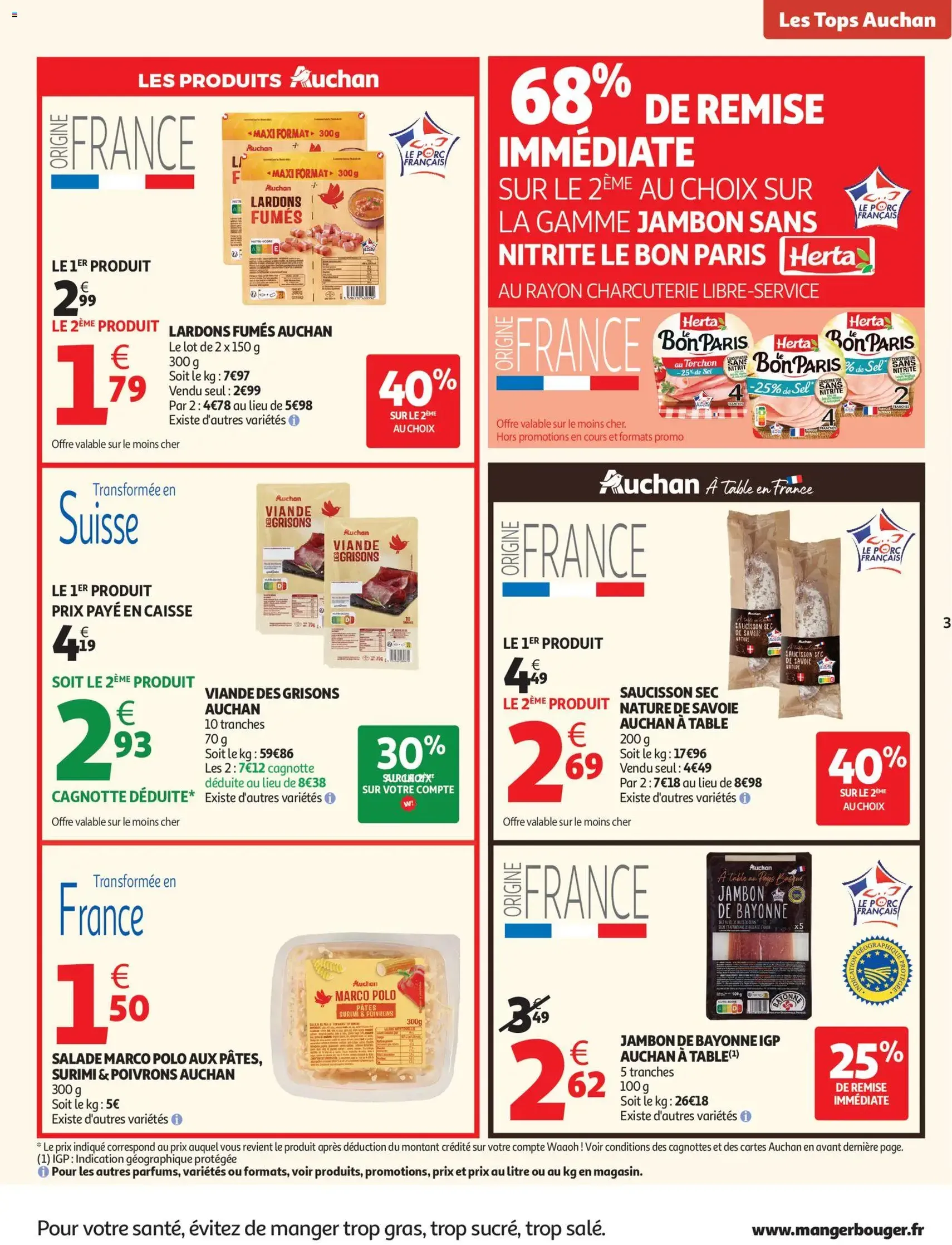 Auchan prospectus - brochure valable à partir du 10/03/2026, page 3 sur 42