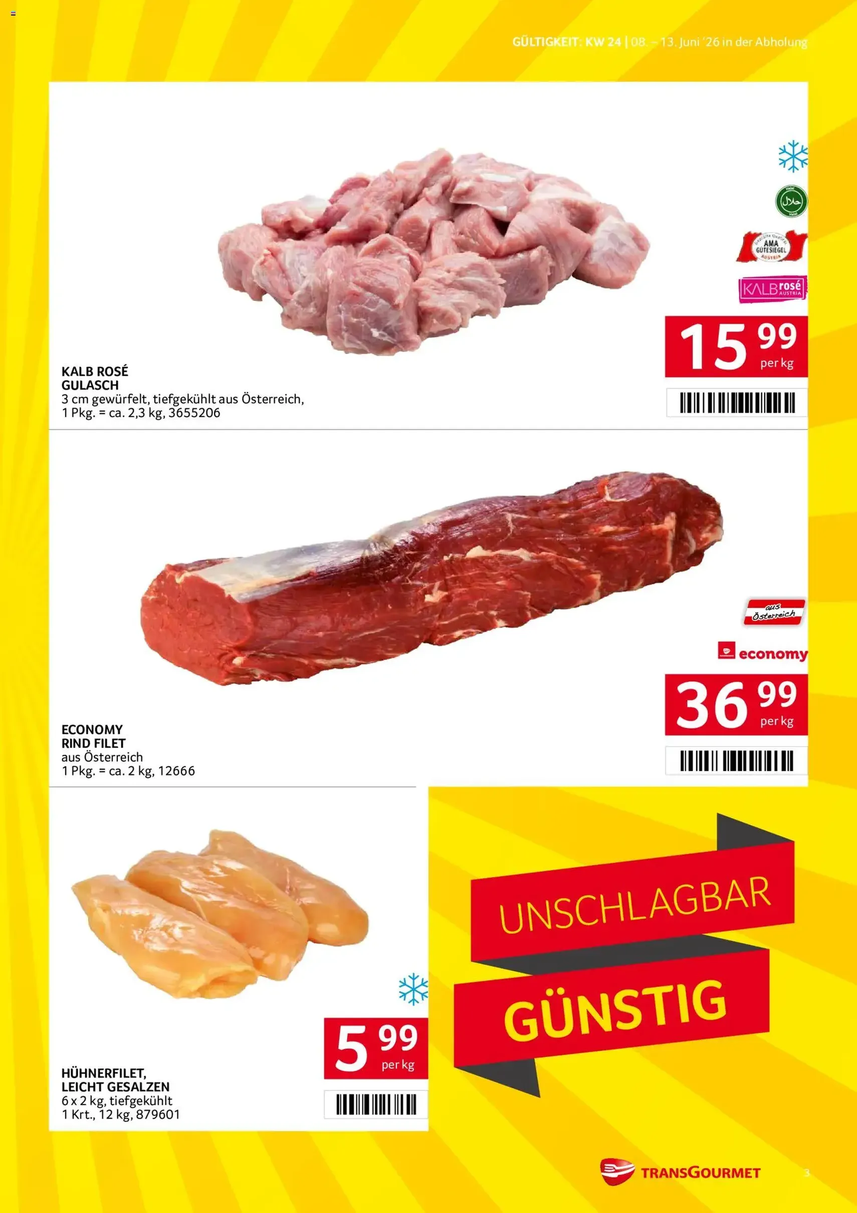 Transgourmet Flugblatt - Gültiger Prospekt ab 08.06.2026, Seite 3 von insgesamt 36