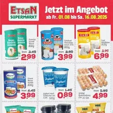 ETSAN Flugblatt - Prospekt Vorschau gültig ab 01.08.2025