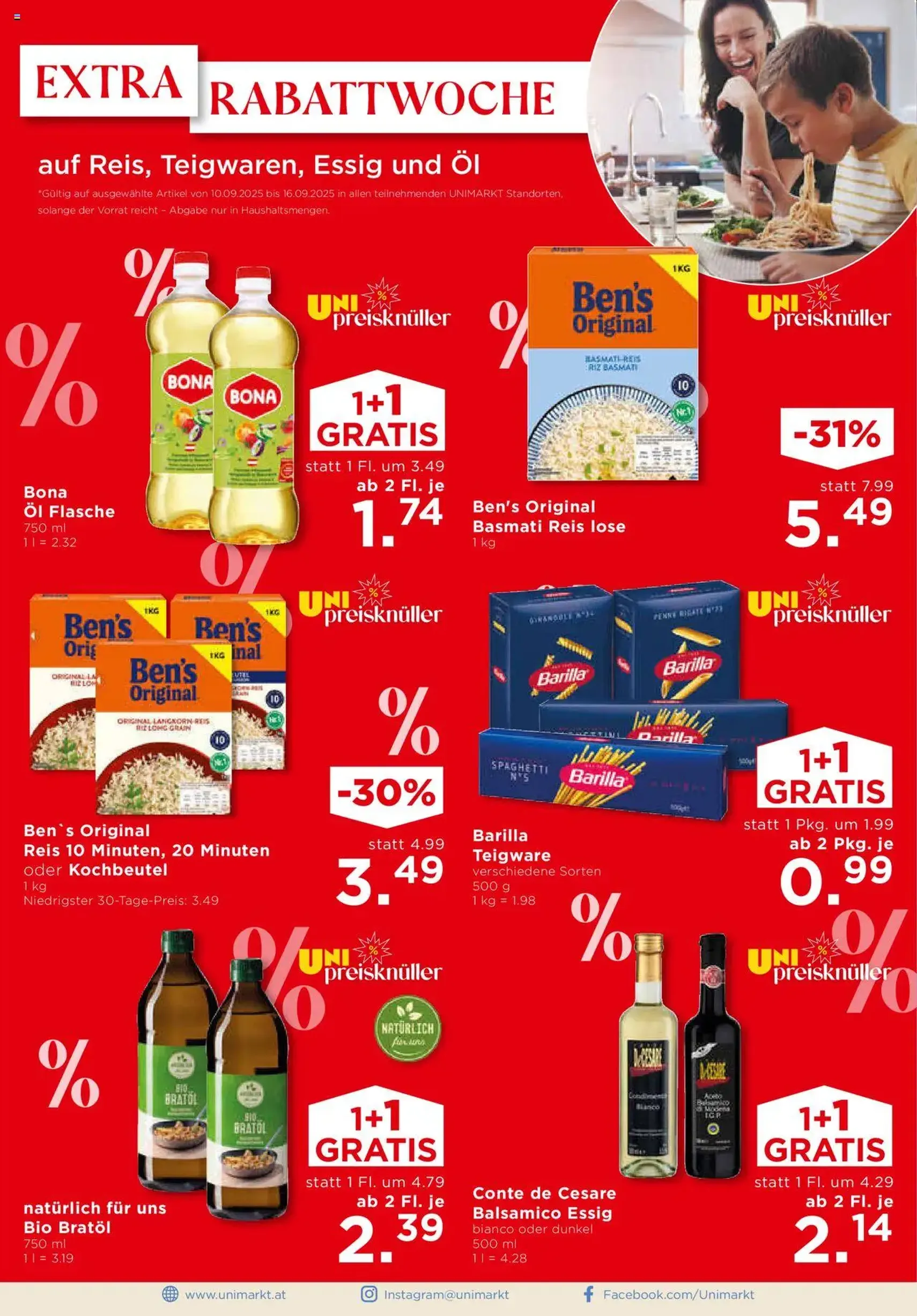 Unimarkt Flugblatt - Gültiger Prospekt ab 10.09.2025, Seite 2 von insgesamt 12