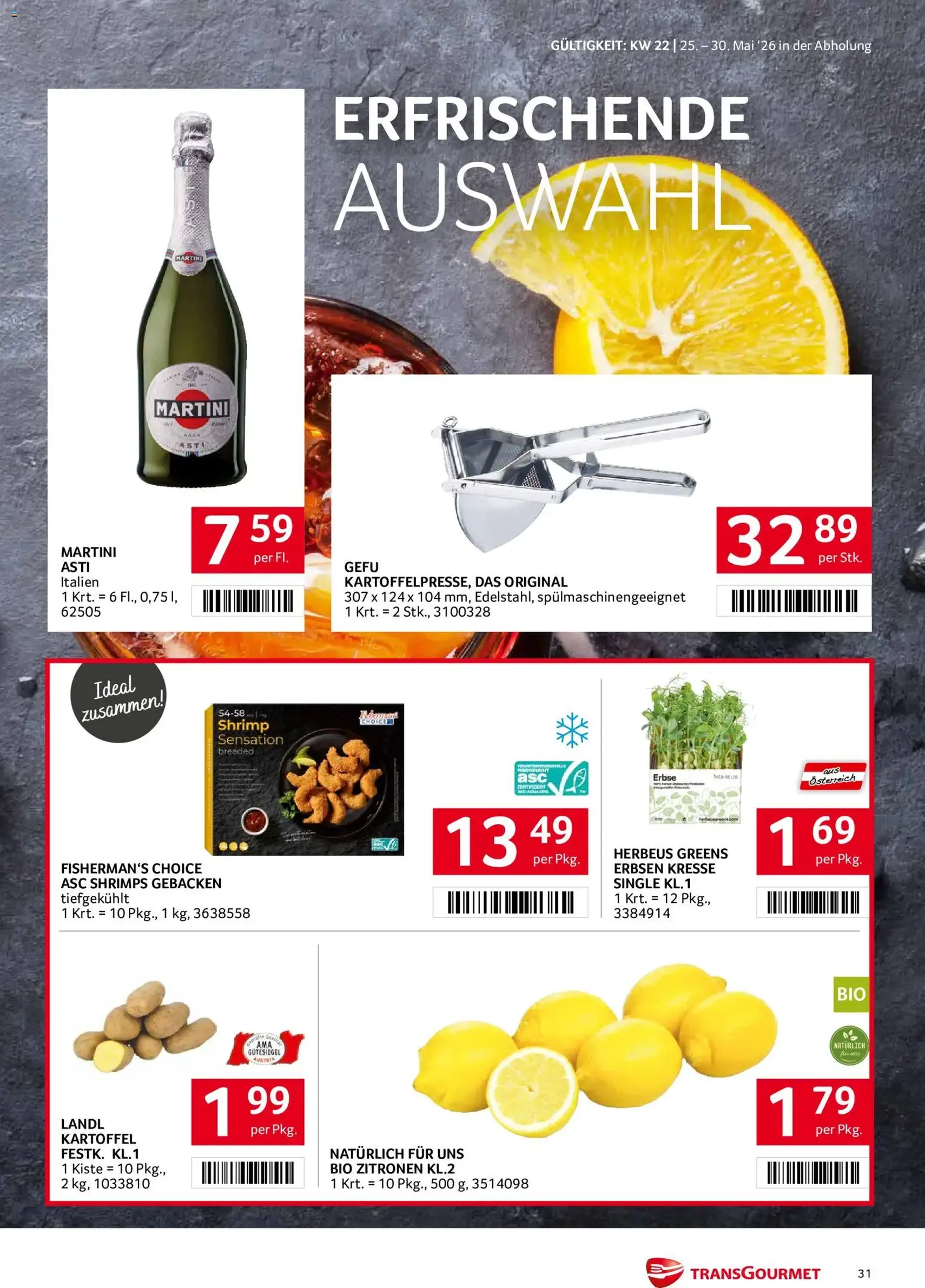 Transgourmet Flugblatt - Gültiger Prospekt ab 25.05.2026, Seite 30 von insgesamt 35
