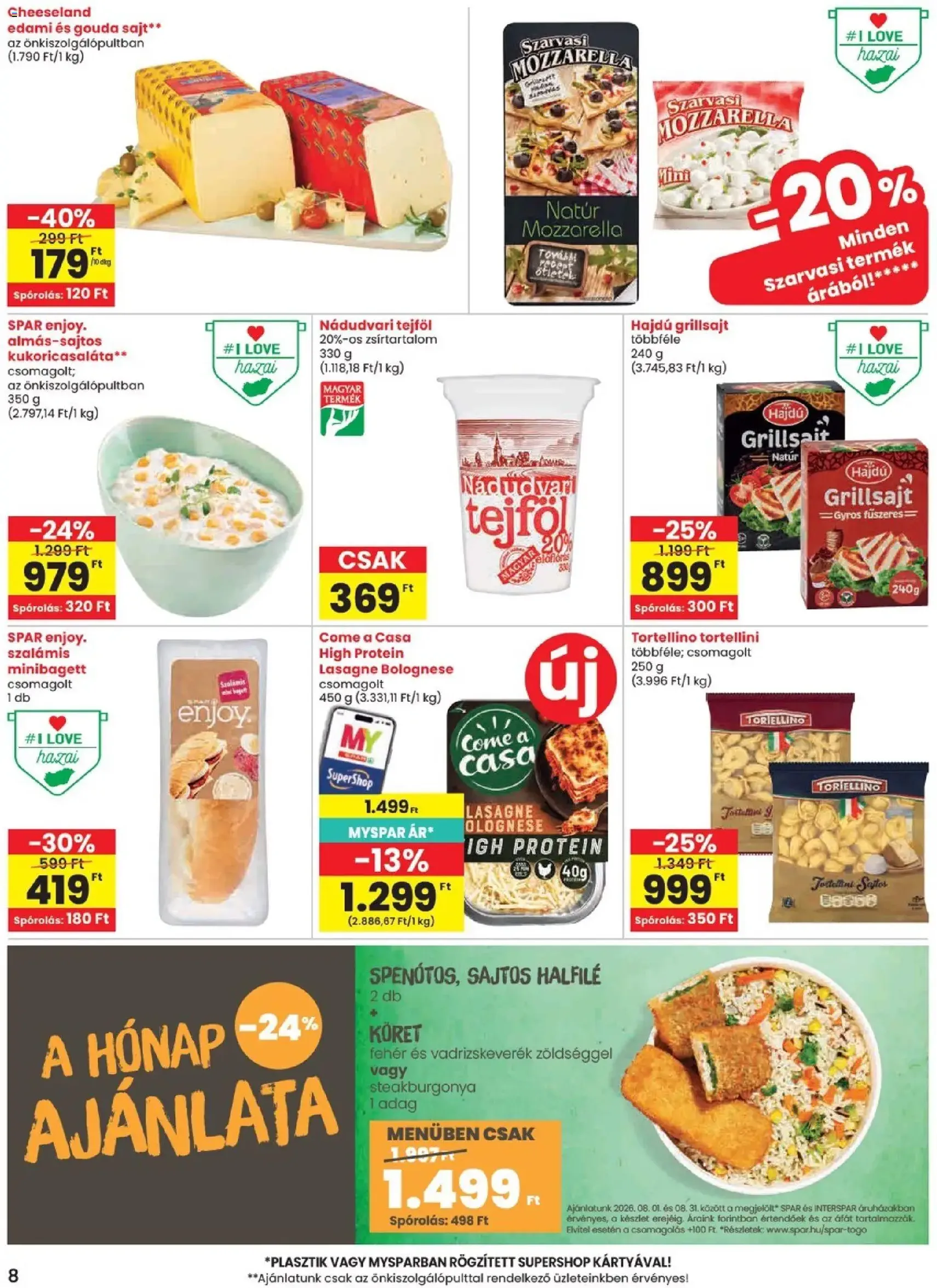 Spar akciós újság - 2026.08.06. érvényes szórólap 8 oldal 20 oldalból