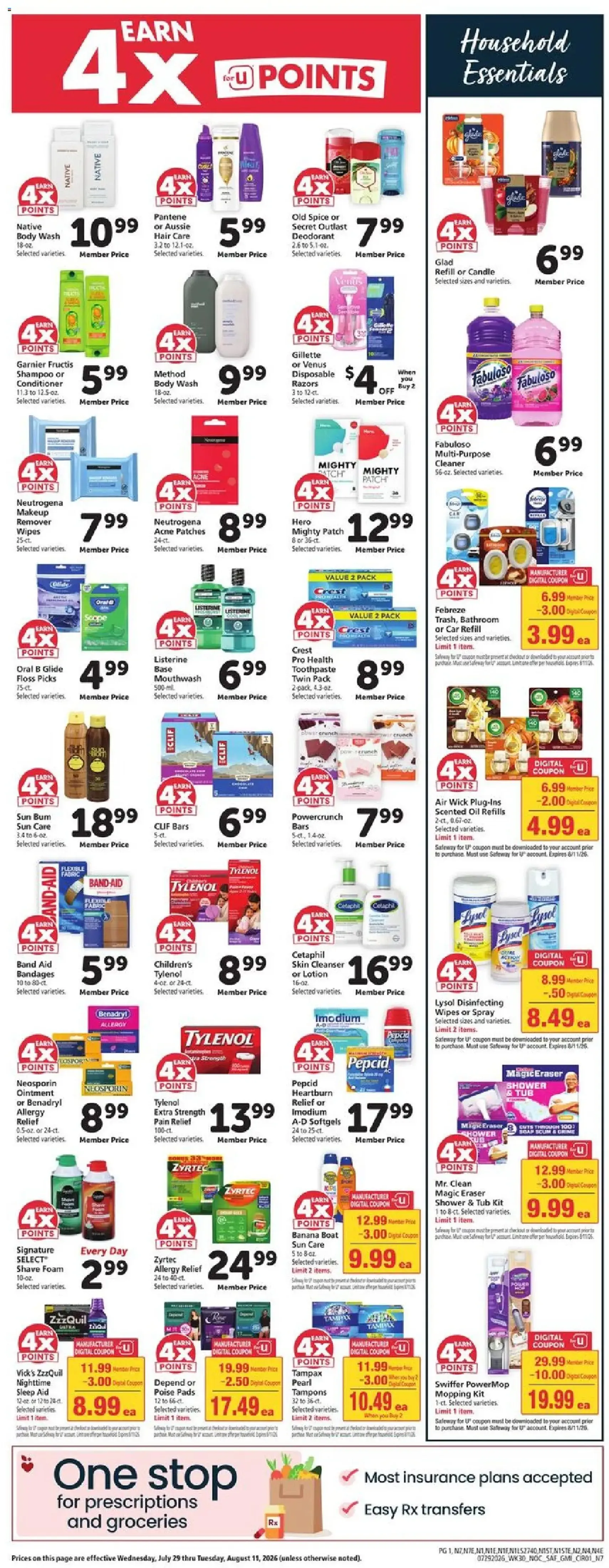 Safeway Weekly Ad - valid flyer from 07/29/2026, page 8 of 10