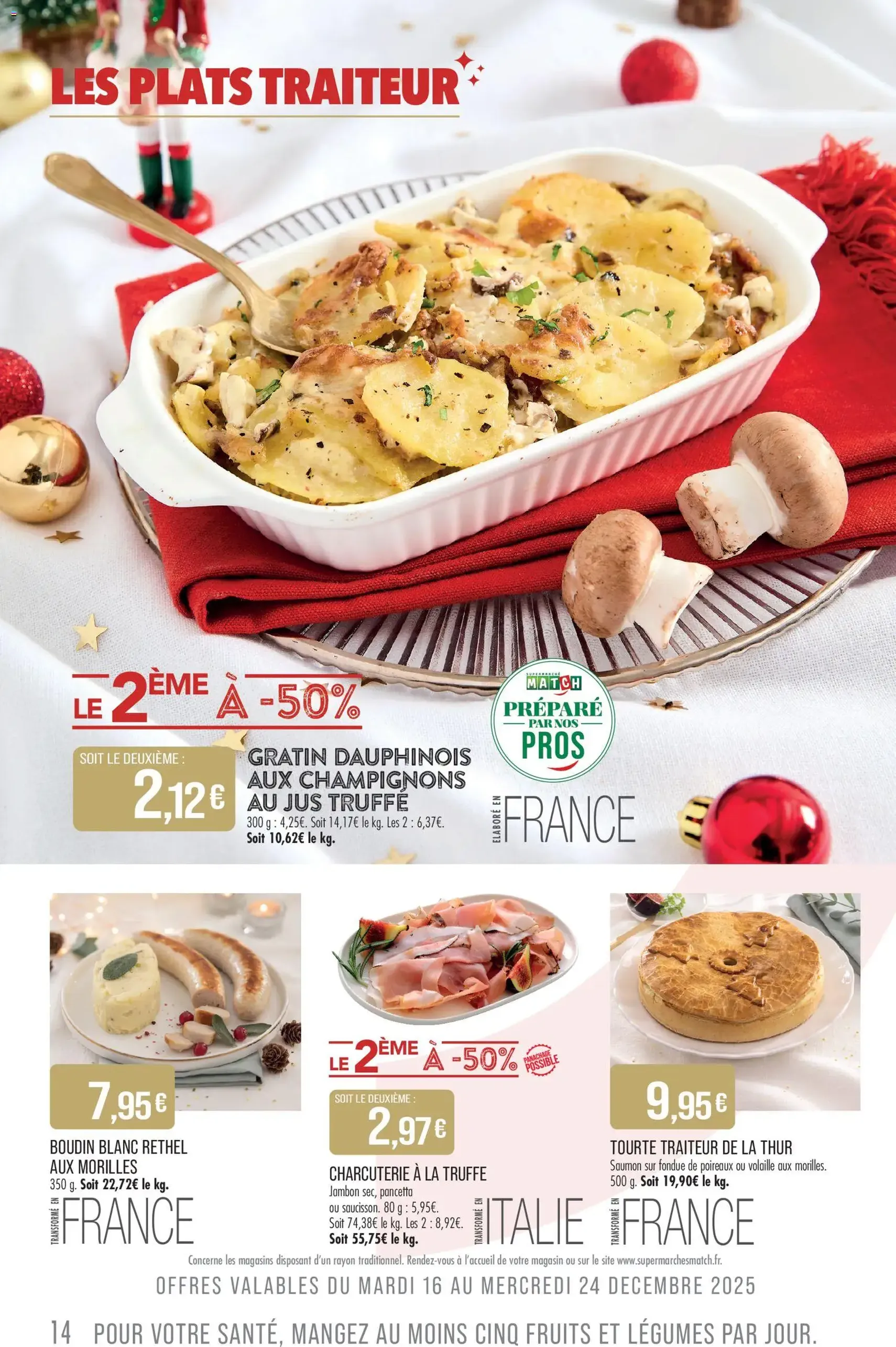 Match Supermarché catalogue - brochure valable à partir du 16/12/2025, page 14 sur 48