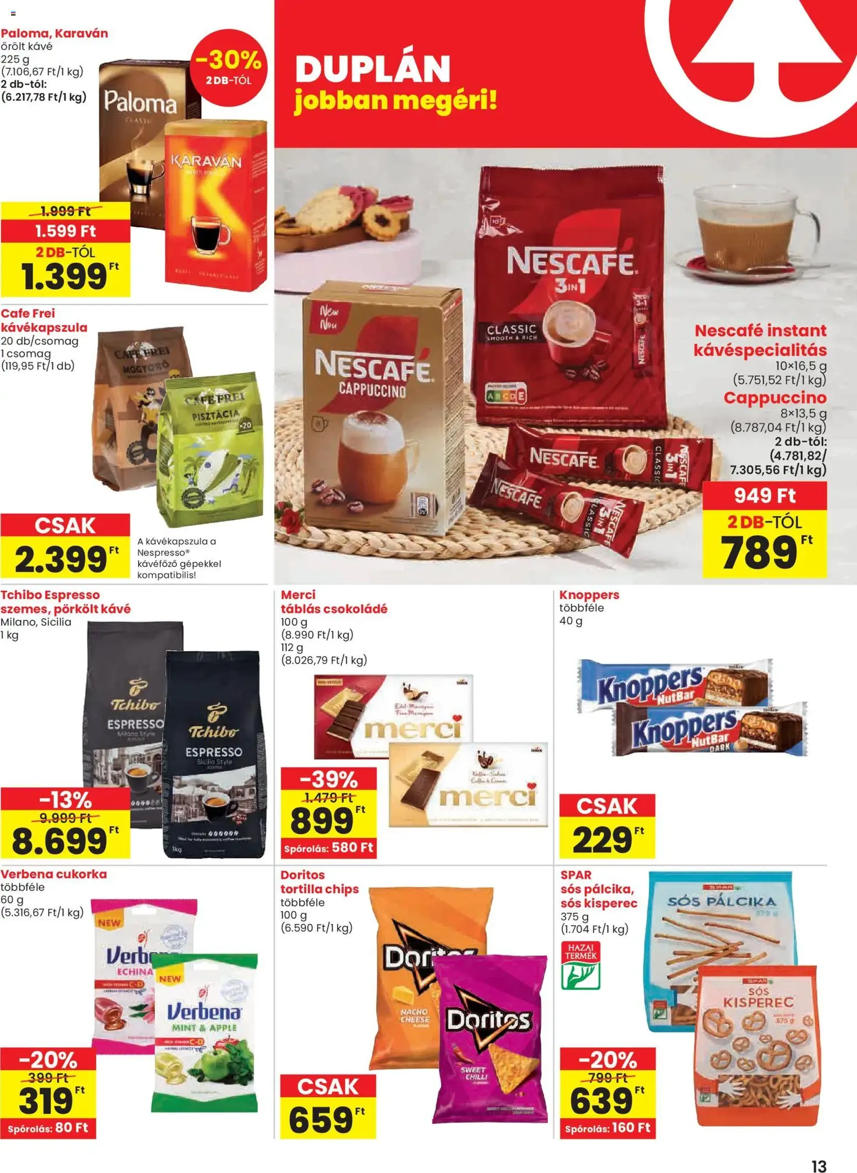 Spar Akciós újság - 2025.10.30. érvényes szórólap 13 oldal 20 oldalból Spar Akciós újság - 2025.10.30. érvényes szórólap 13 oldal 20 oldalból