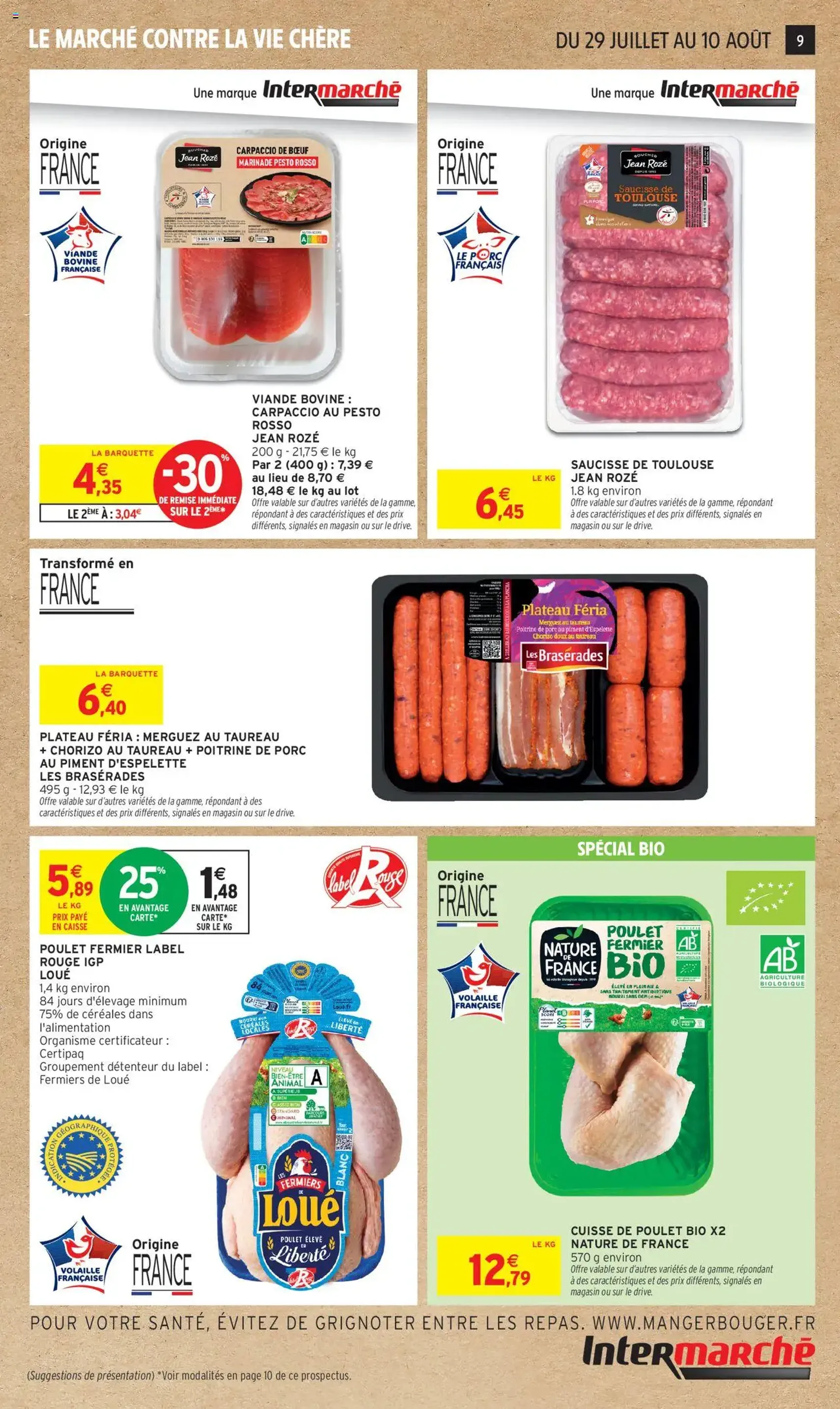 Intermarché catalogue semaine 30 - brochure valable à partir du 29/07/2025, page 9 sur 32 Intermarché catalogue semaine 30 - brochure valable à partir du 29/07/2025, page 9 sur 32