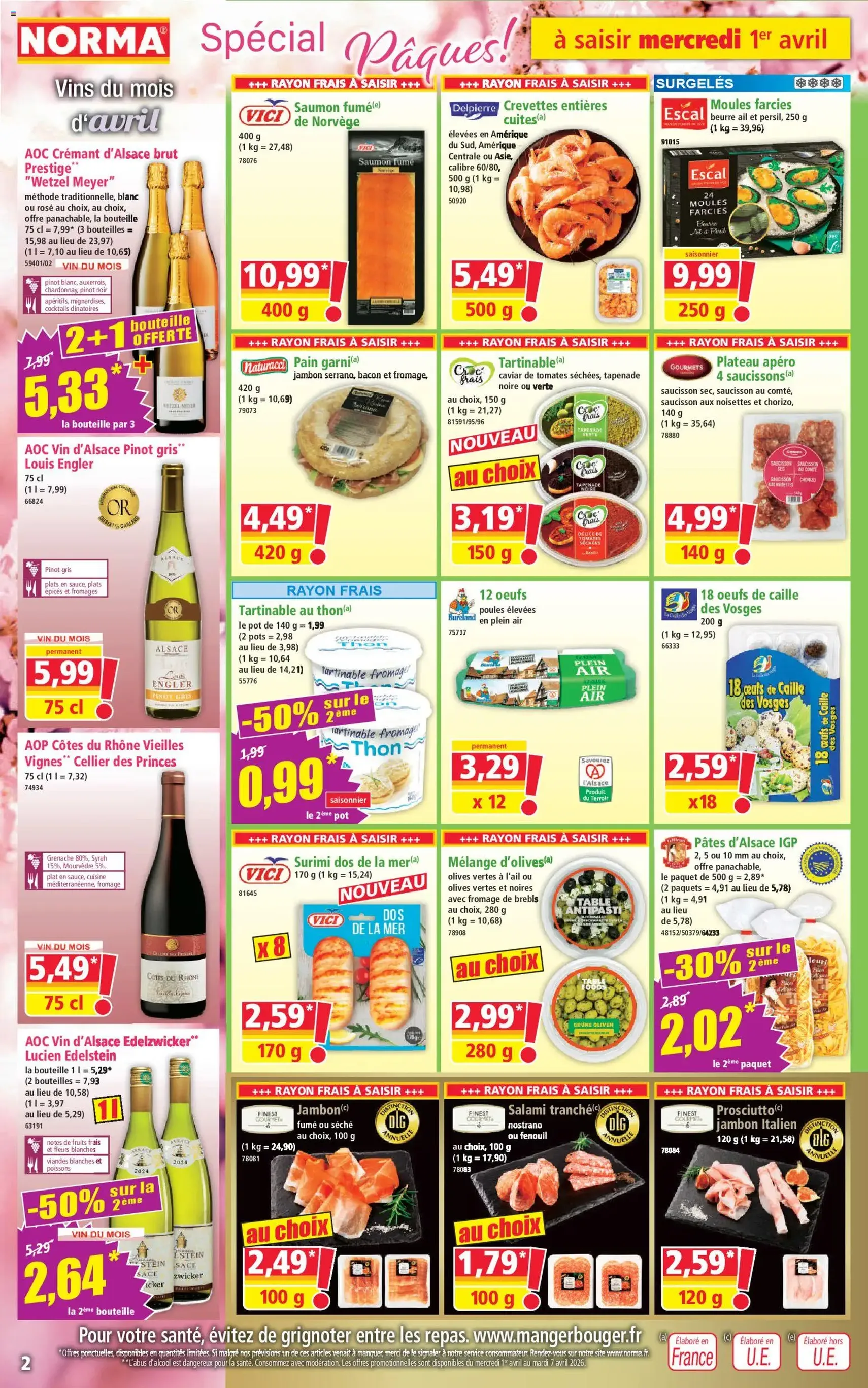 Norma catalogue - brochure valable à partir du 01/04/2026, page 2 sur 14