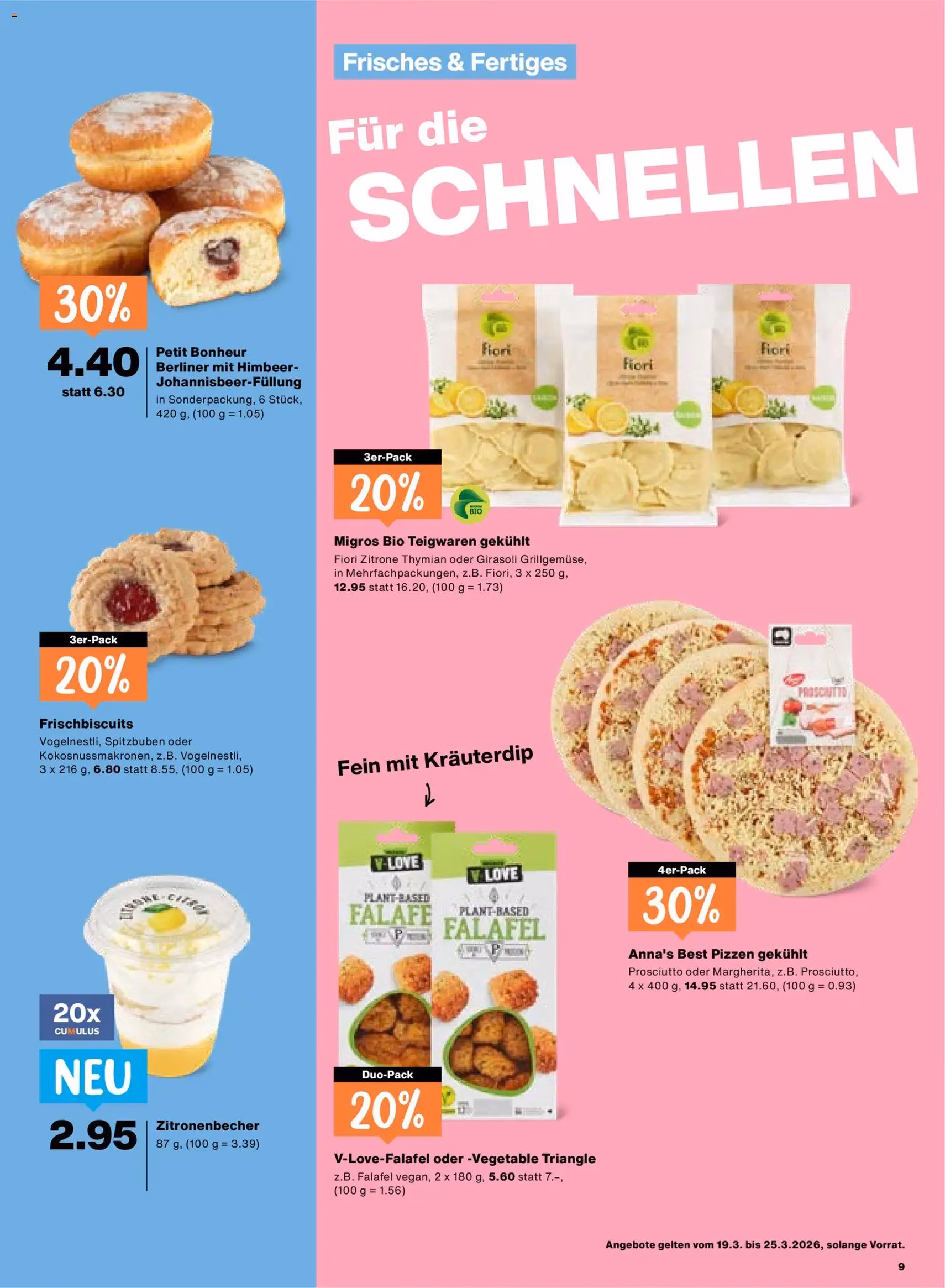 Migros aktionen - Gültiger Prospekt ab 19.03.2026, Seite 9 von insgesamt 24