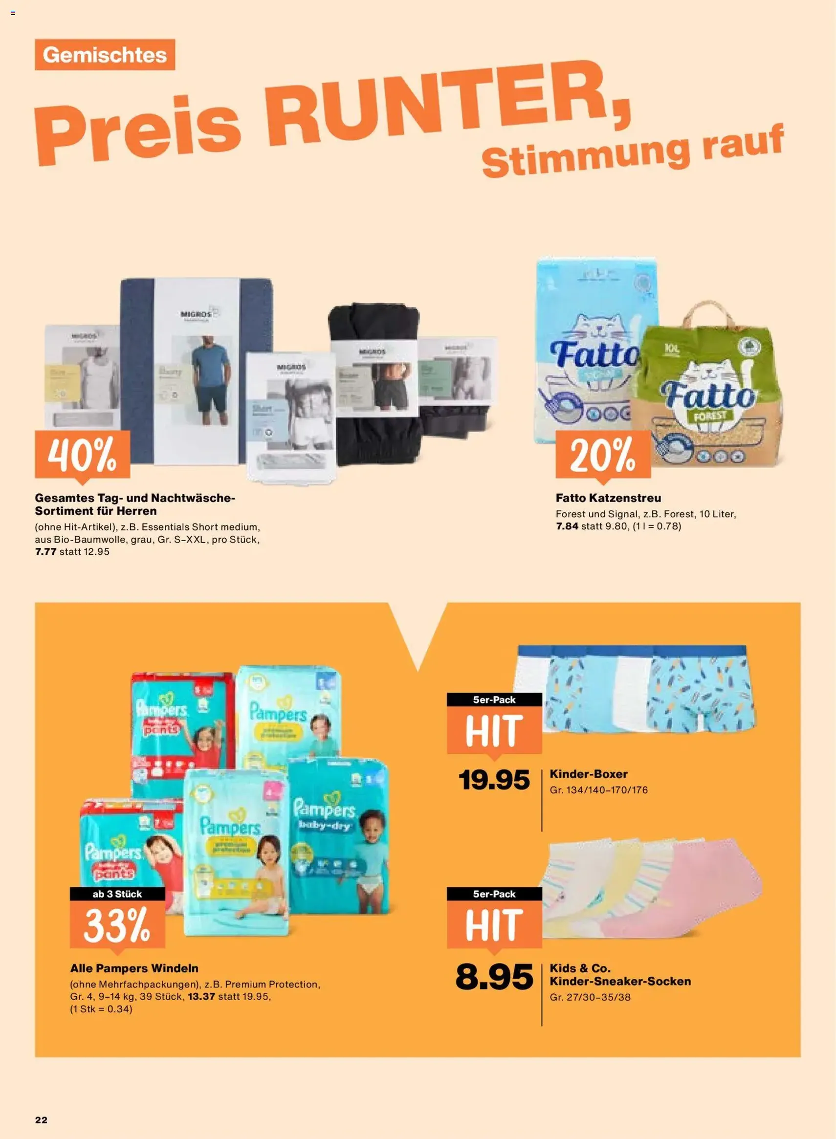 Migros aktionen - Gültiger Prospekt ab 30.07.2026, Seite 22 von insgesamt 24