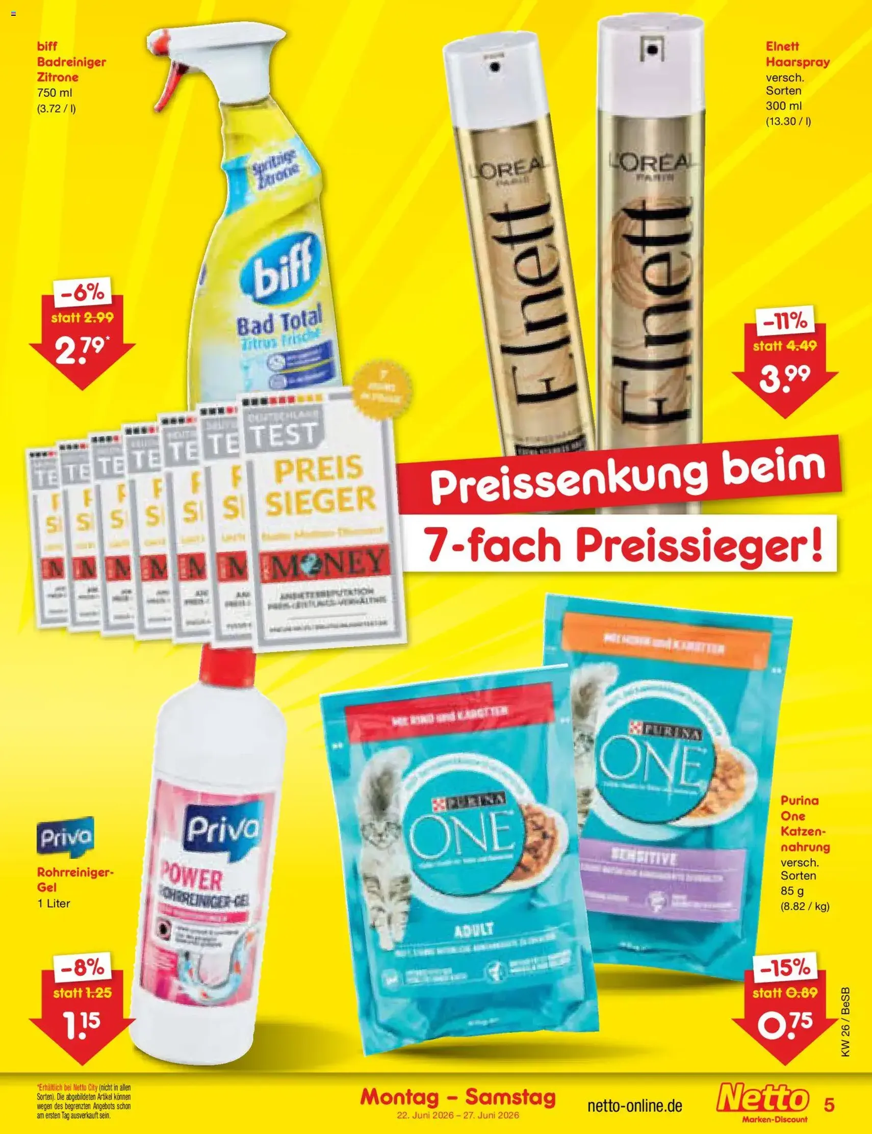 Netto Marken-Discount Prospekt - Gültiger Prospekt ab 22.06.2026, Seite 5 von insgesamt 62