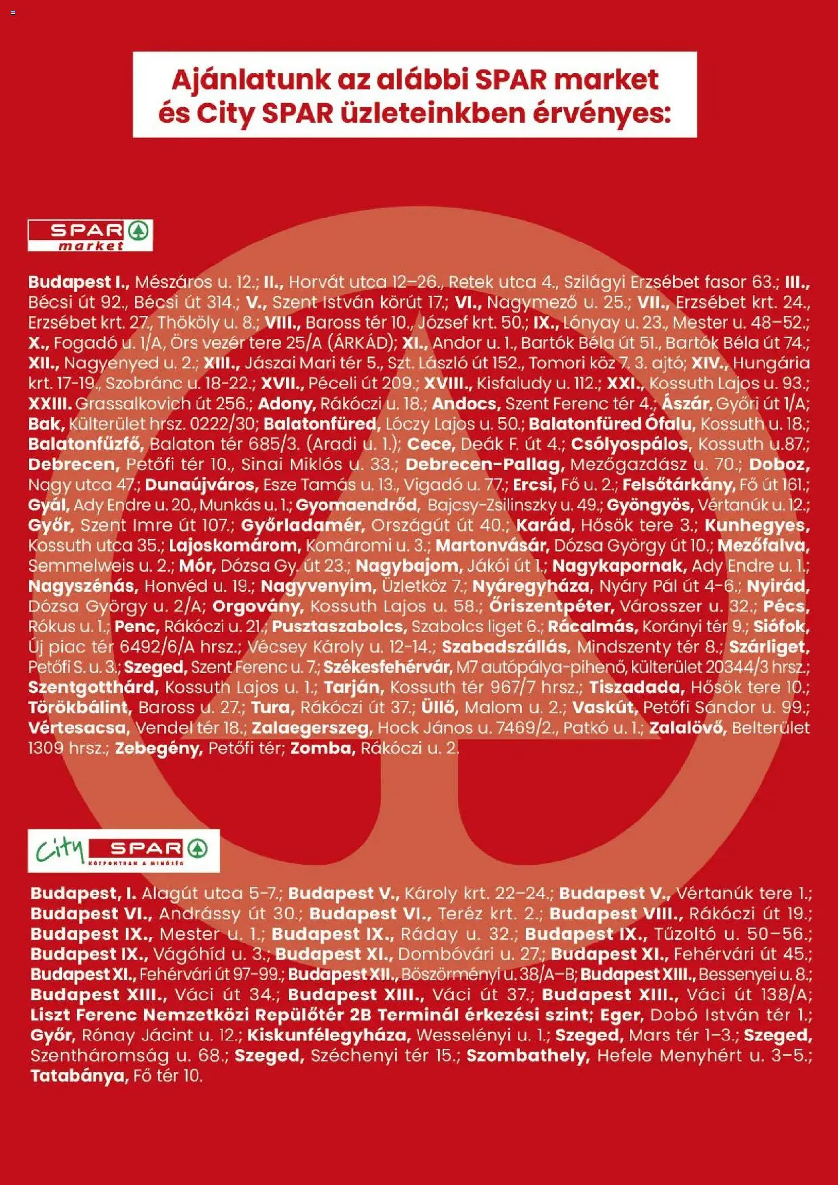 Spar Market Akciós újság - 2025.11.13. érvényes szórólap 3 oldal 3 oldalból