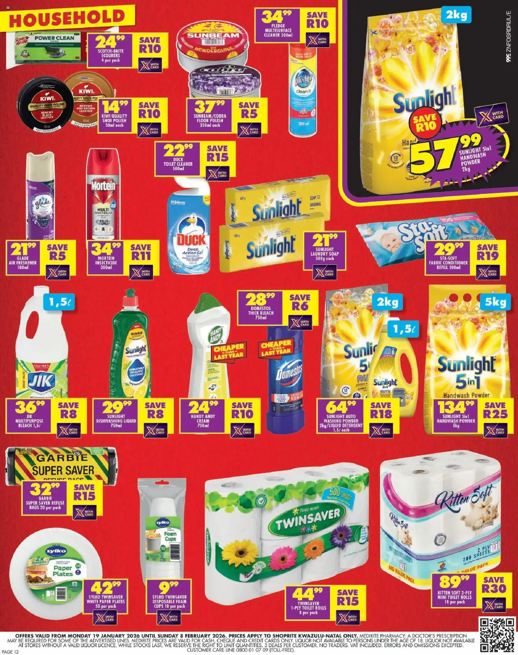 Shoprite Specials - valid flyer from 19/01/2026, page 12 of 12