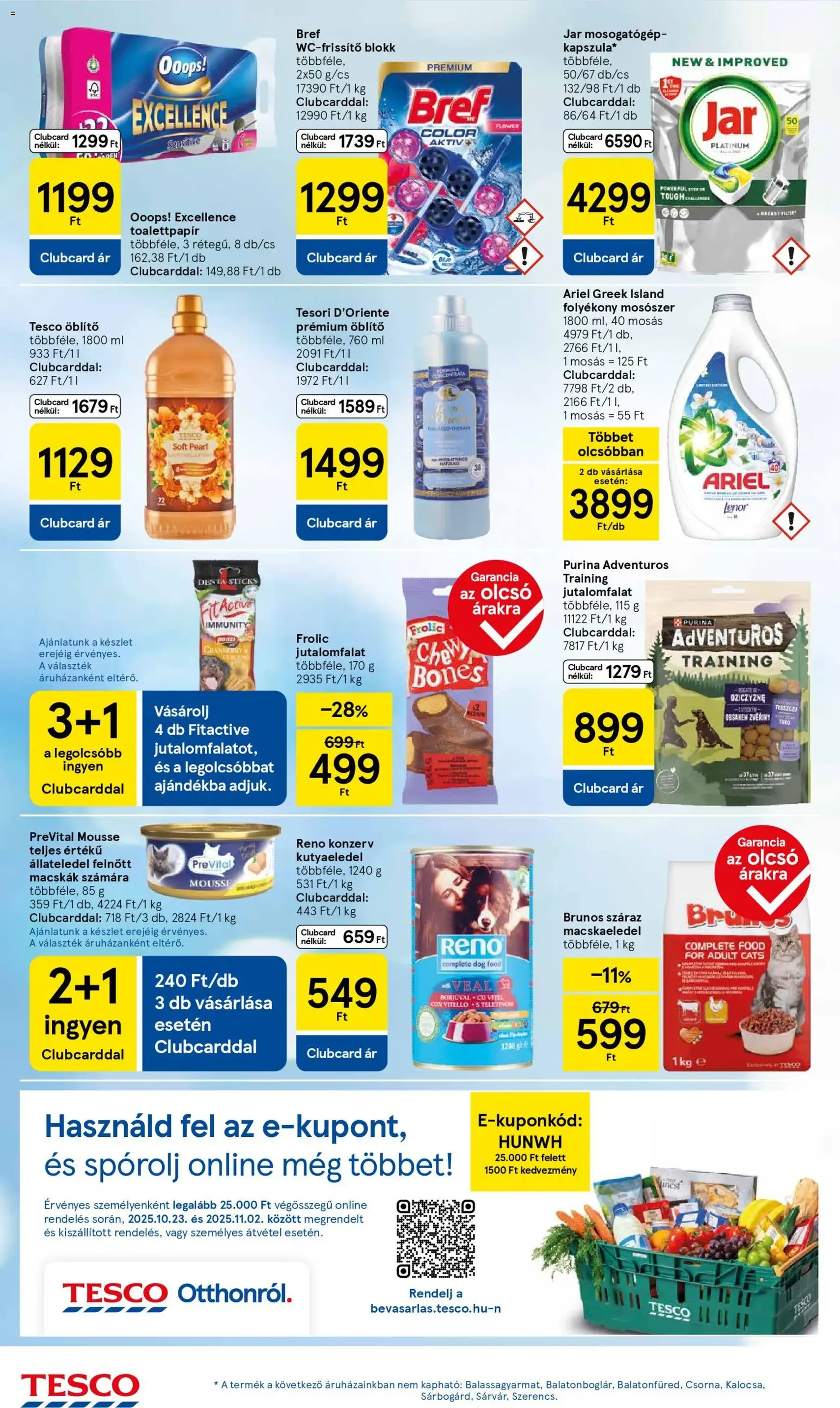 Tesco Hipermarket - Akciós újság - 2025.10.30. érvényes szórólap 8 oldal 32 oldalból Tesco Hipermarket - Akciós újság - 2025.10.30. érvényes szórólap 8 oldal 32 oldalból