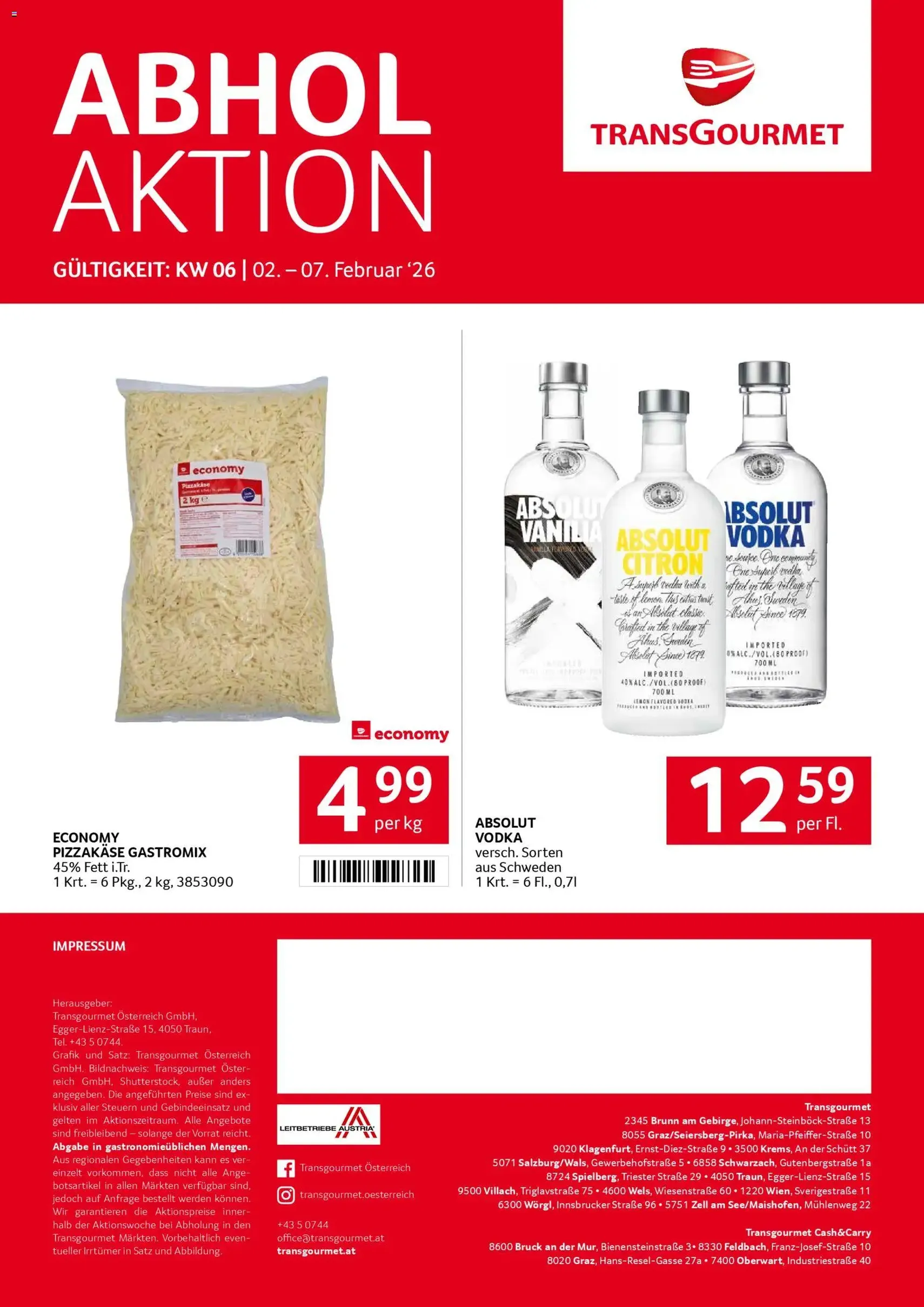 Transgourmet Flugblatt - Gültiger Prospekt ab 02.02.2026, Seite 31 von insgesamt 31