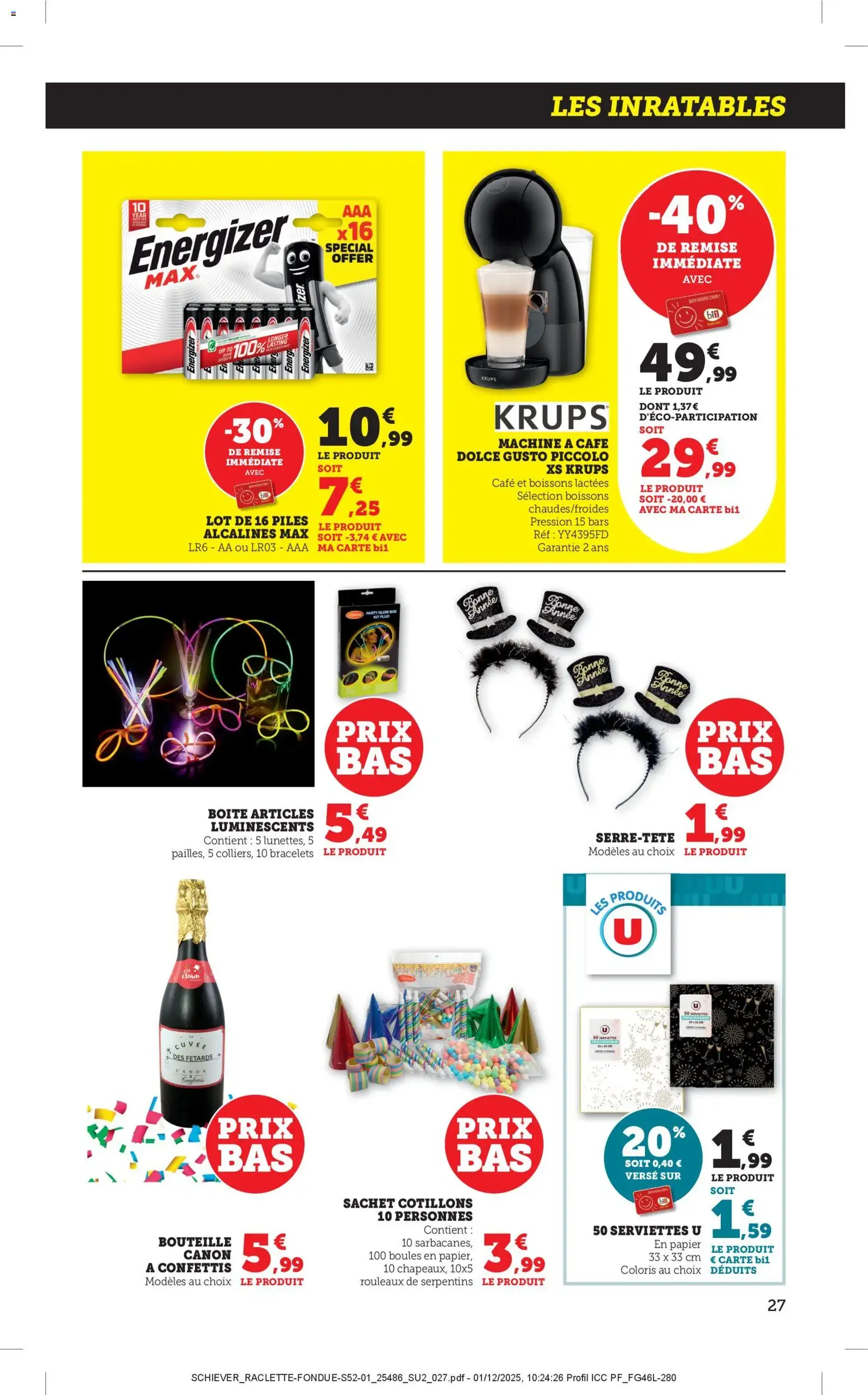 Bi1 Les offres du moment - brochure valable à partir du 27/12/2025, page 27 sur 28