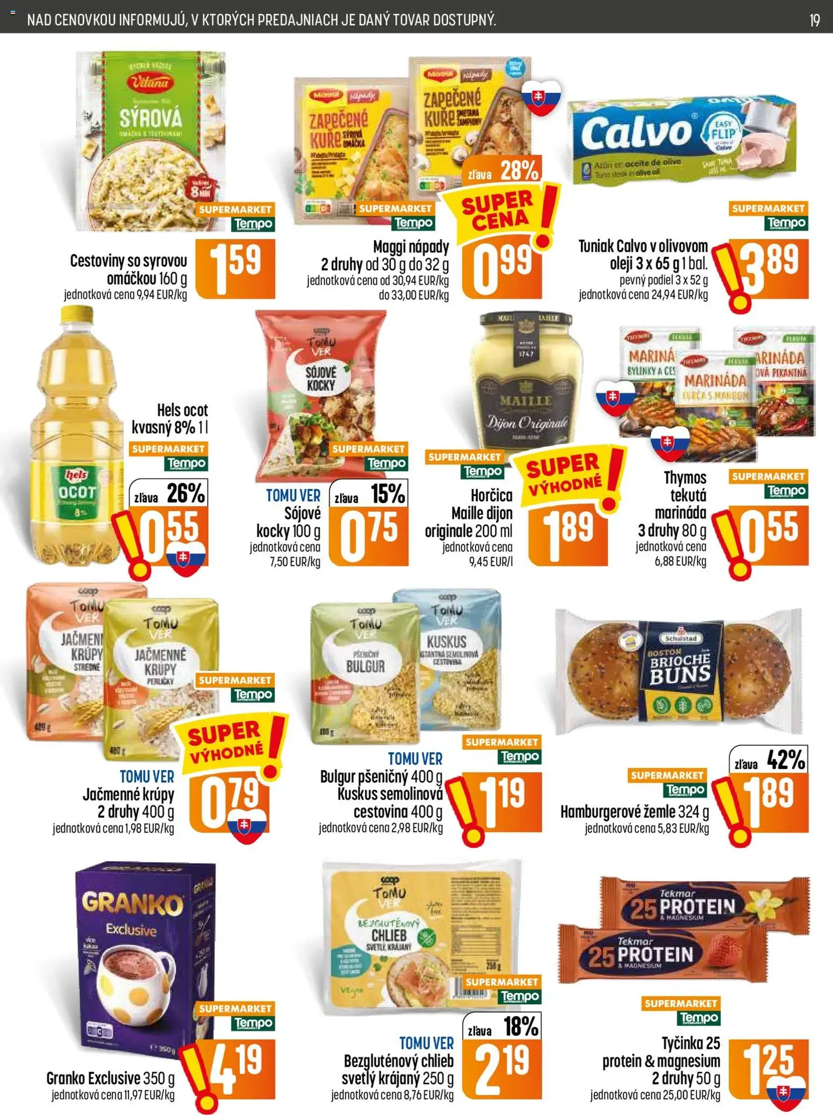COOP Jednota leták - platný leták od 16.07.2026 strana 19 z 28