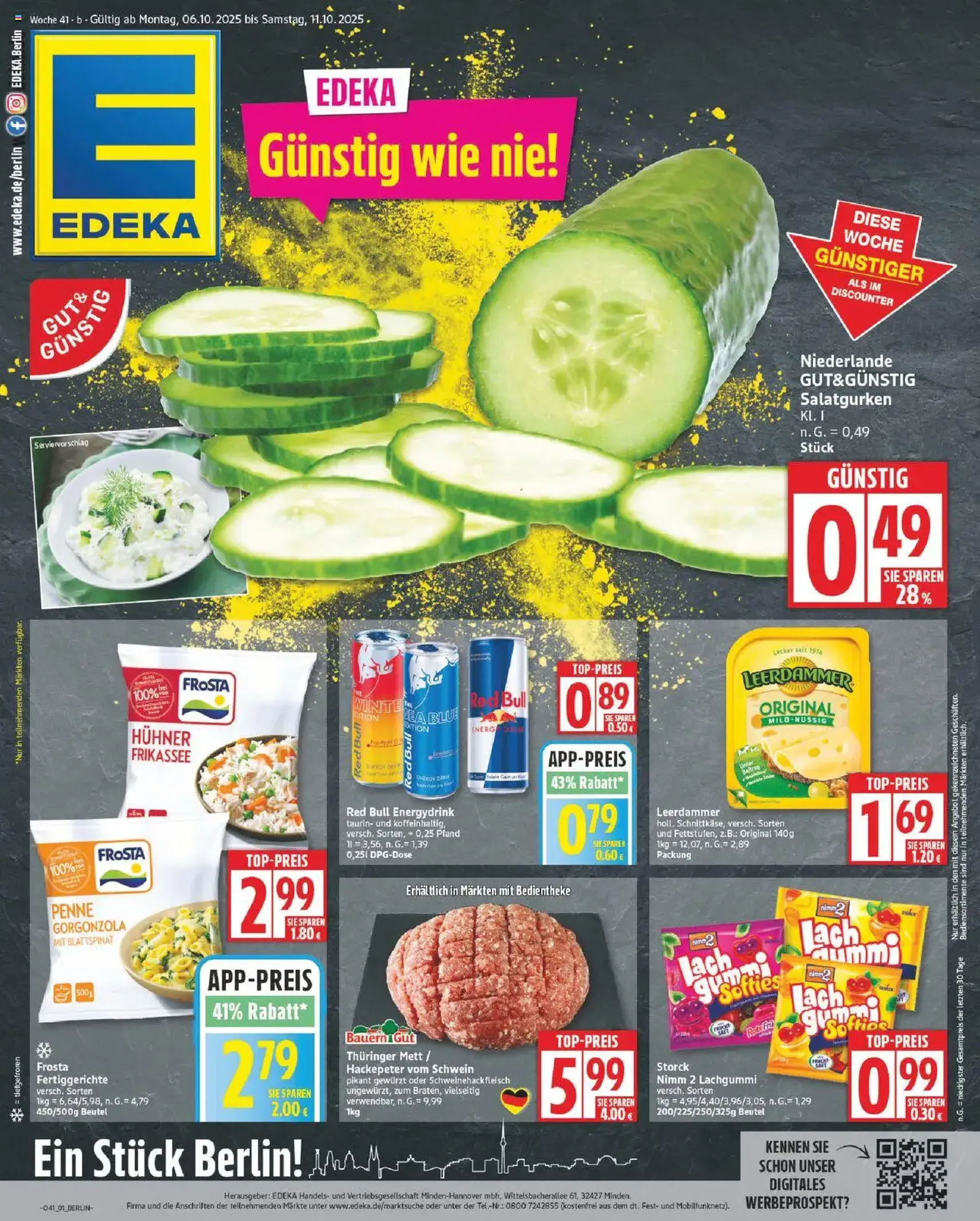 Edeka Prospekt - Gültiger Prospekt ab 06.10.2025, Seite 1 von insgesamt 20