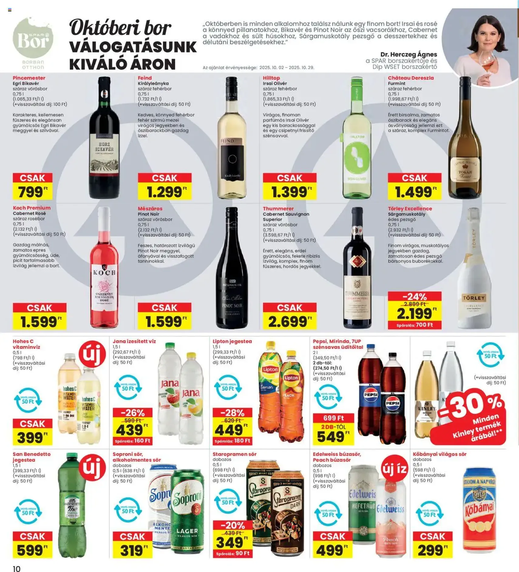 Interspar Akciós újság - 2025.10.02. érvényes szórólap 10 oldal 18 oldalból Interspar Akciós újság - 2025.10.02. érvényes szórólap 10 oldal 18 oldalból