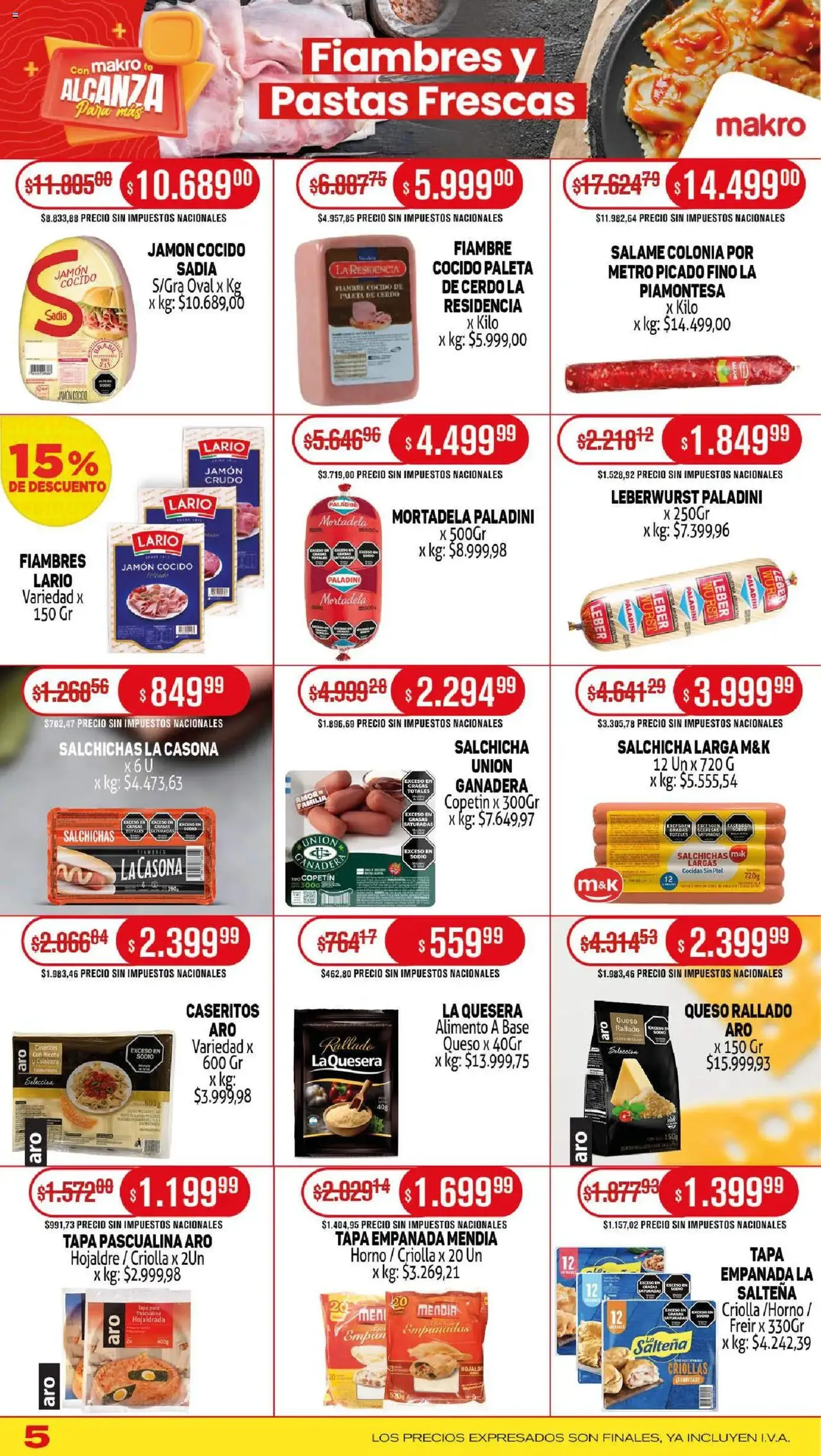 Makro ofertas - folleto válido desde 25/09/2025 página 5 de 20