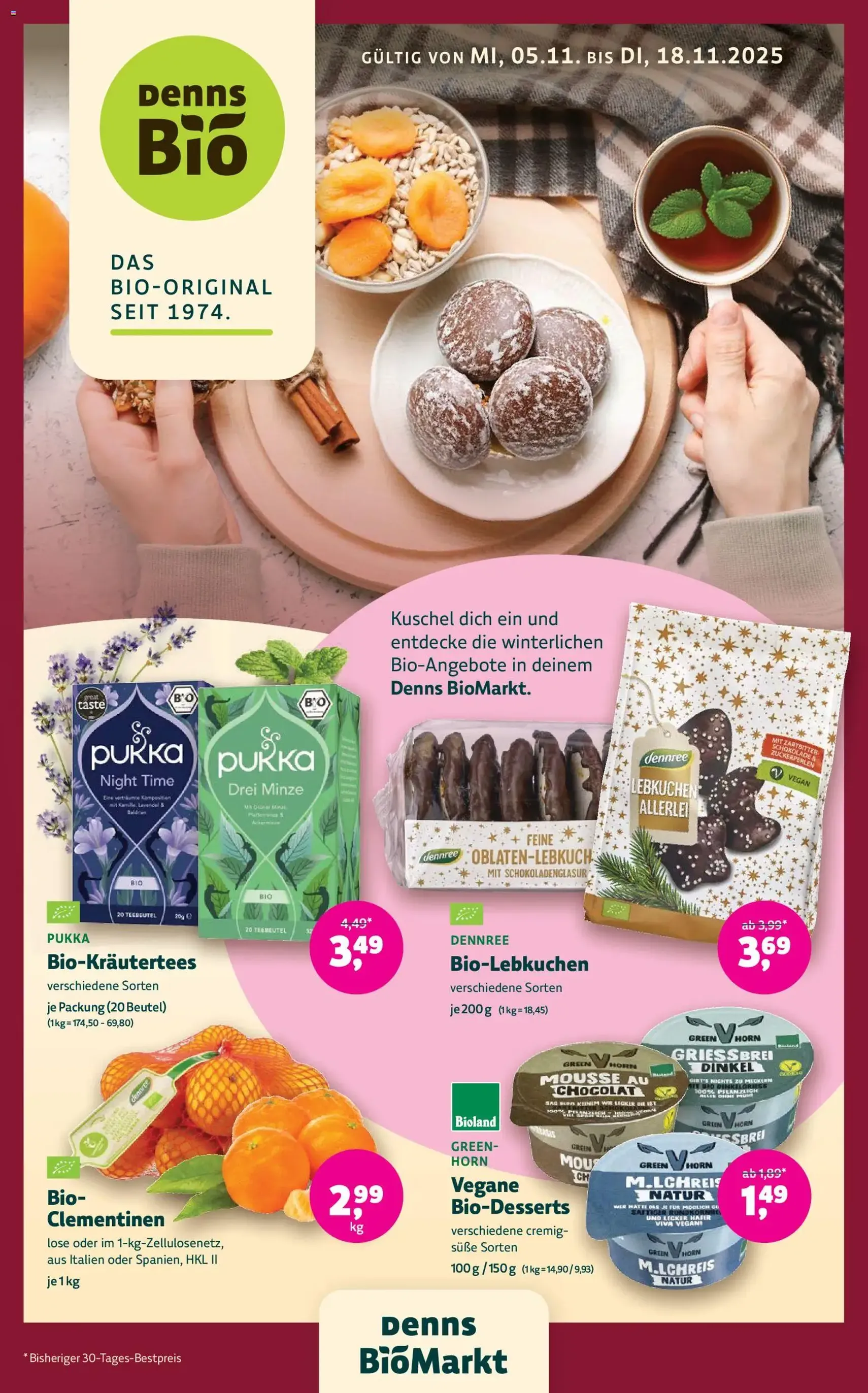 Denns BioMarkt Angebote - Gültiger Prospekt ab 05.11.2025, Seite 1 von insgesamt 12