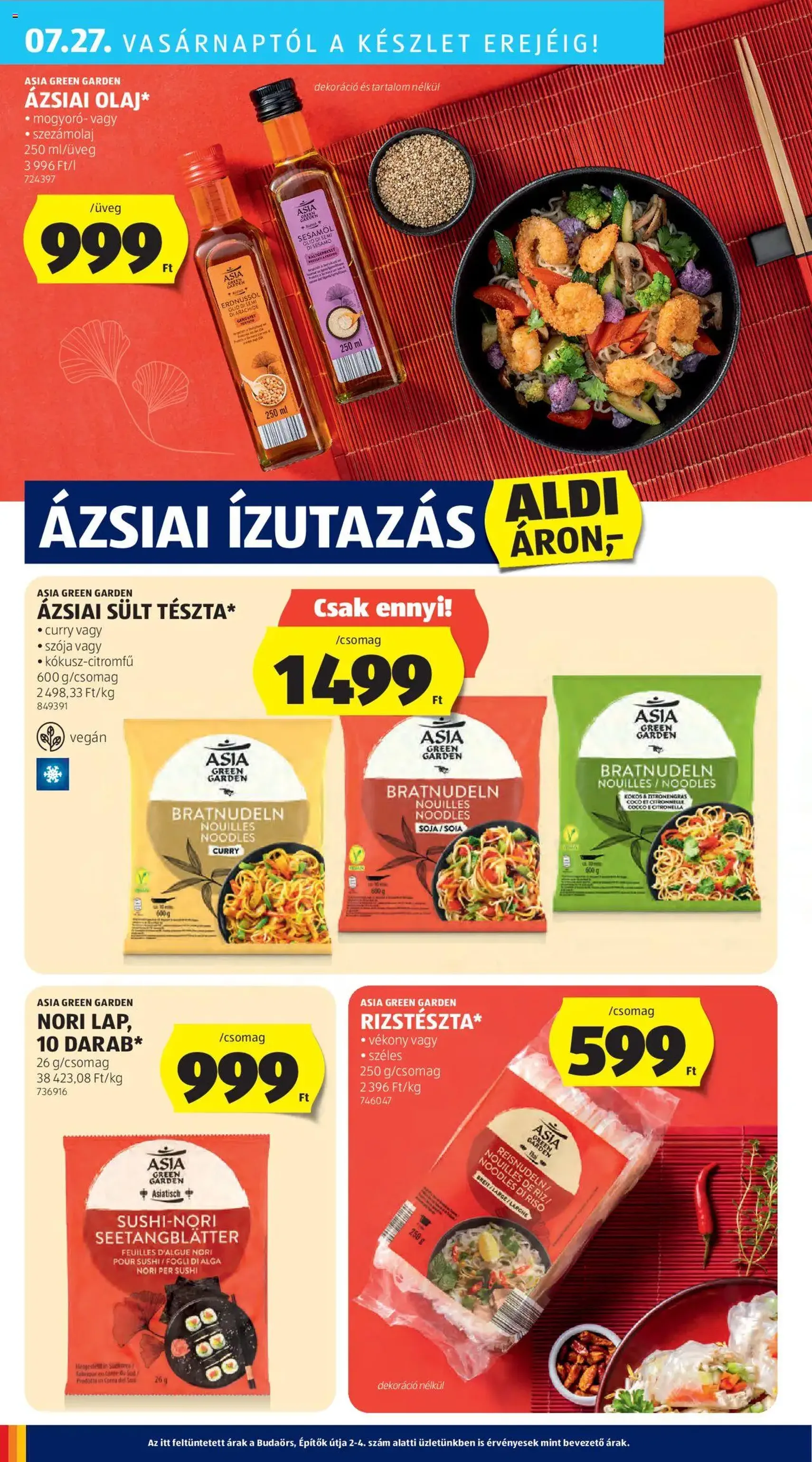 Aldi Akciós újság - 2025.07.24. érvényes szórólap 36 oldal 50 oldalból Aldi Akciós újság - 2025.07.24. érvényes szórólap 36 oldal 50 oldalból