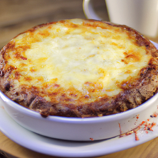 Previsualización de la receta Arroz con queso amarillo y huevo al horno