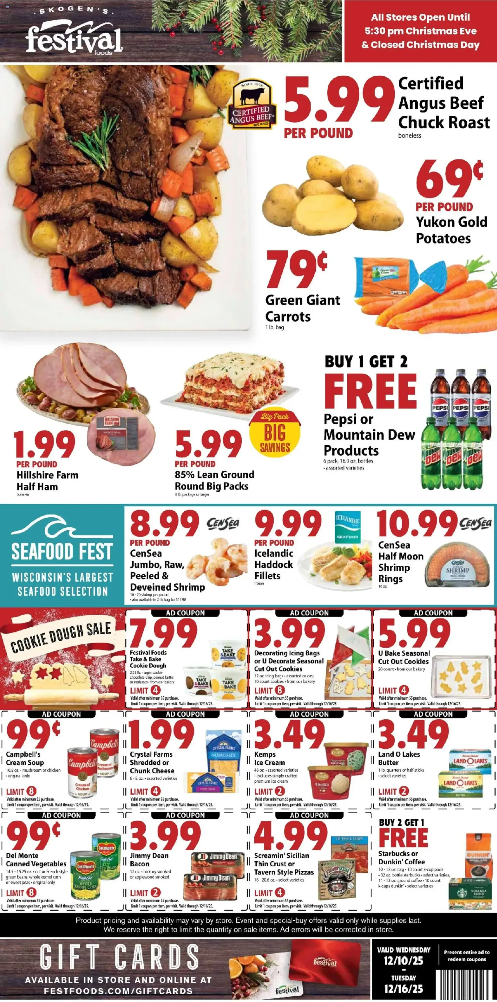 Festival Foods Weekly Ad - valid flyer from 12/10/2025, page 1 of 11