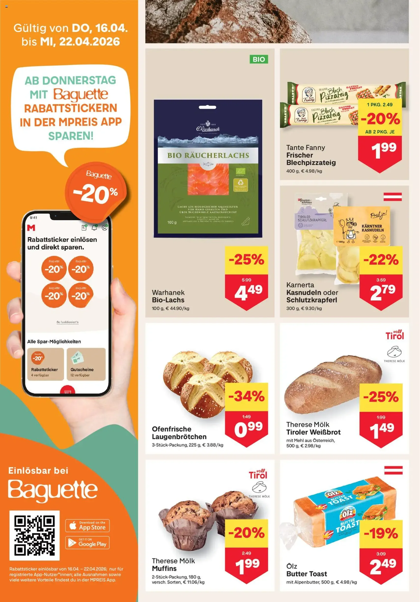 MPREIS Flugblatt - Gültiger Prospekt ab 16.04.2026, Seite 4 von insgesamt 17
