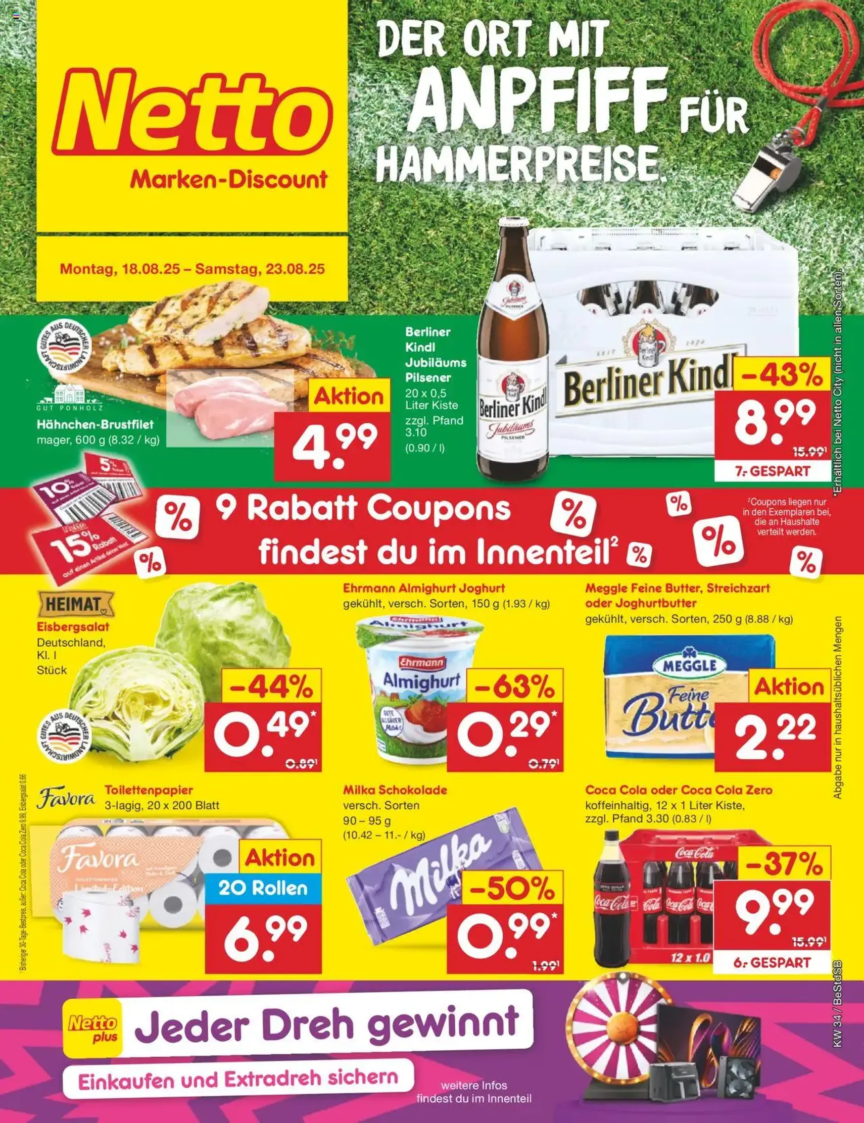 Netto Marken-Discount Prospekt - Gültiger Prospekt ab 18.08.2025, Seite 1 von insgesamt 67