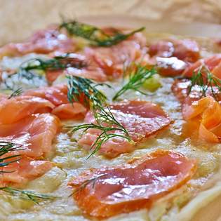 Recipe preview Savory Smoked Salmon Tart